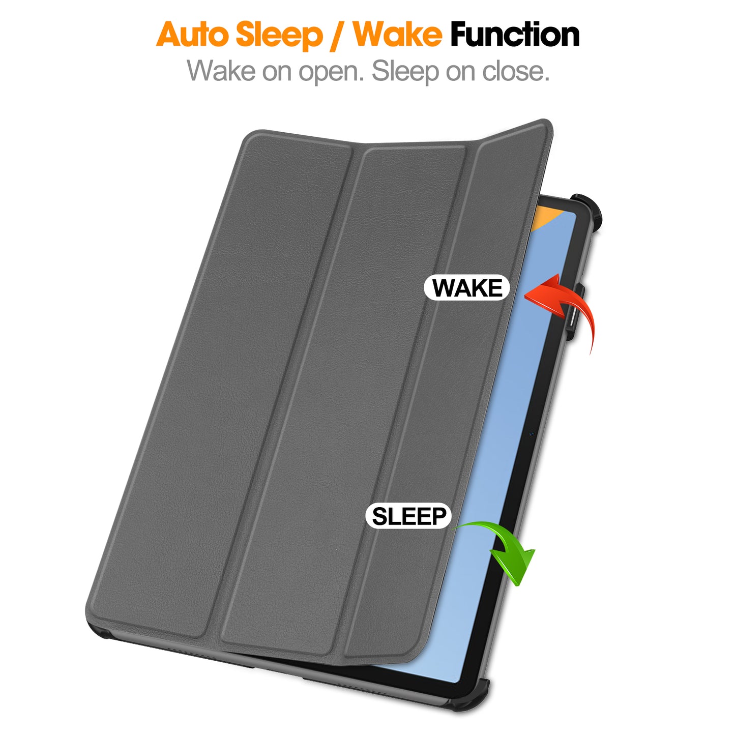For Huawei MatePad 11 (2023) Tri-fold Stand PU Leather Tablet Case Auto Wake / Sleep Tablet Cover