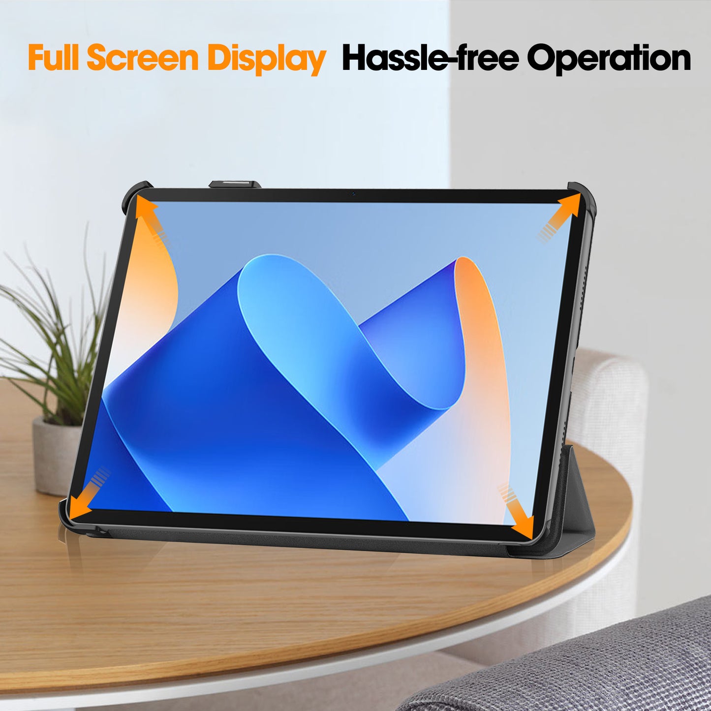 For Huawei MatePad 11 (2023) Tri-fold Stand PU Leather Tablet Case Auto Wake / Sleep Tablet Cover