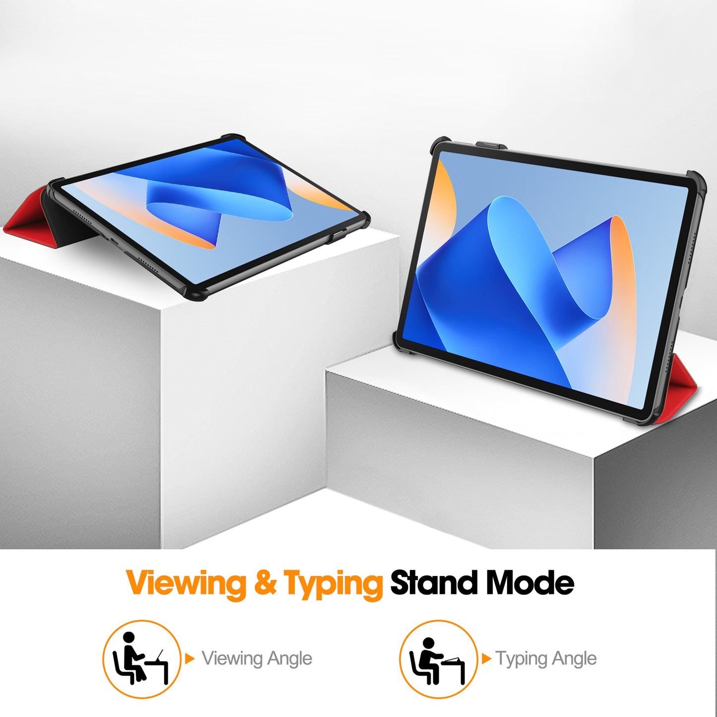 For Huawei MatePad 11 (2023) Tri-fold Stand PU Leather Tablet Case Auto Wake / Sleep Tablet Cover