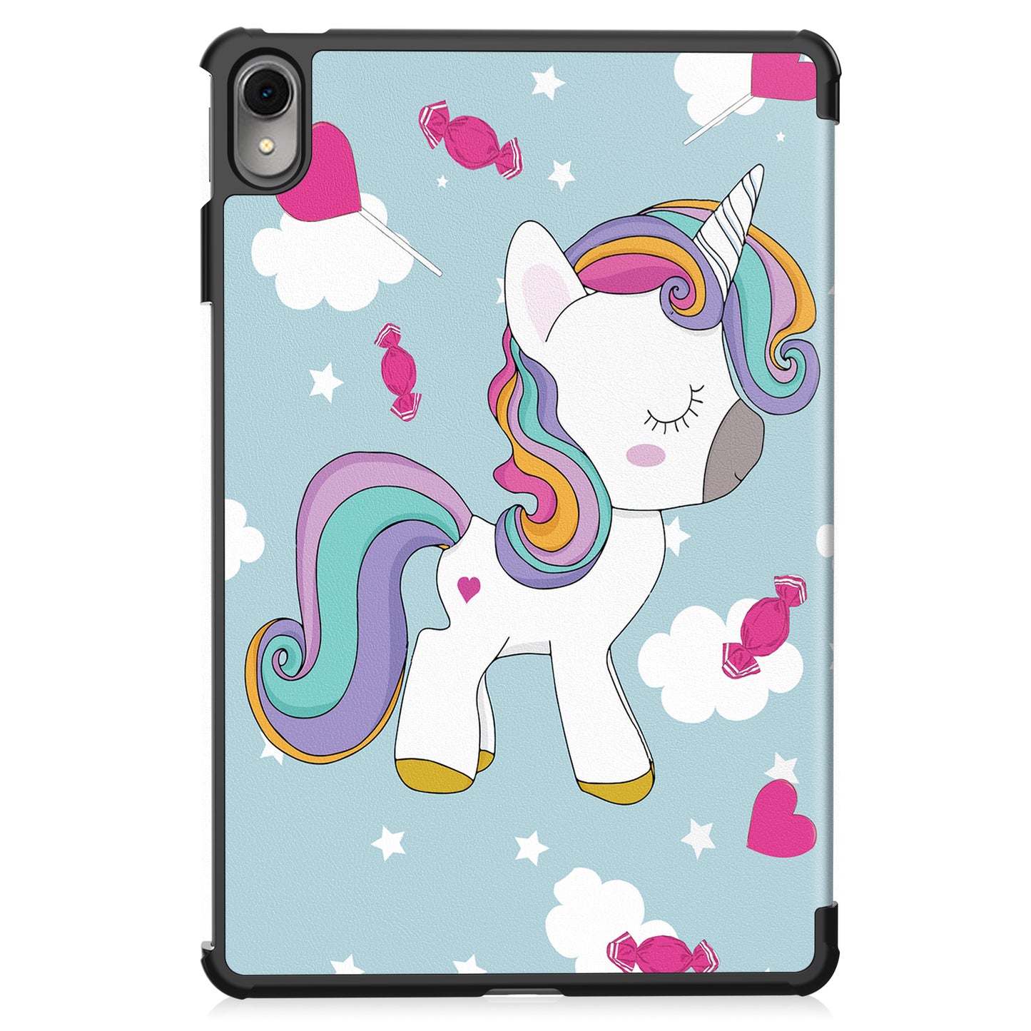 For Huawei MatePad 11 (2023) Trifold Stand Tablet Case PU Leather Pattern Cover with Auto Wake / Sleep