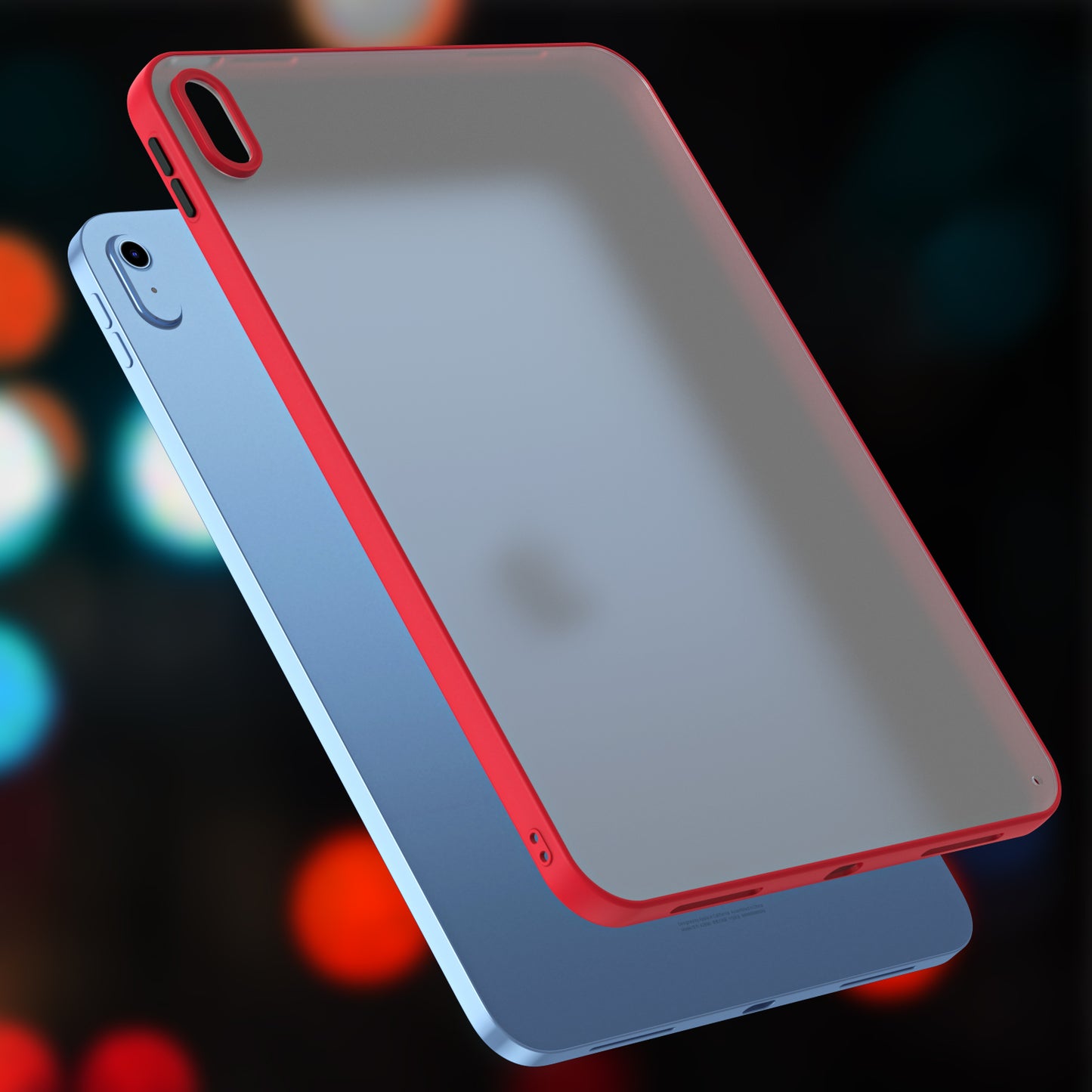 For iPad mini (2021) Matte Tablet Case Contrast Color Translucent PC+TPU Cover