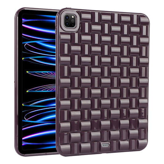 For iPad Pro 11 (2020) / (2021) / (2022) Woven Texture Soft TPU Case Anti-Scratch Protective Tablet Cover