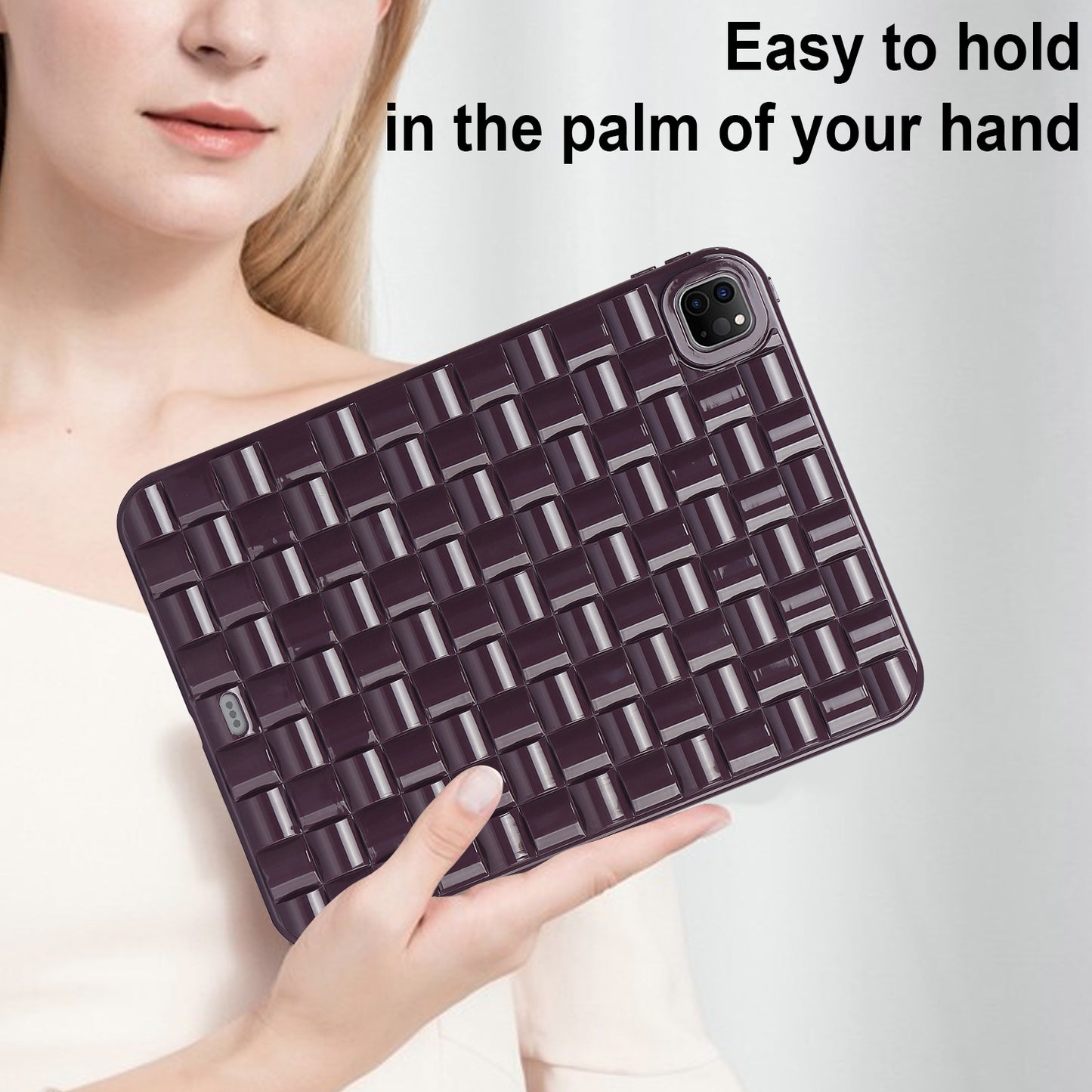 For iPad Pro 11 (2020) / (2021) / (2022) Woven Texture Soft TPU Case Anti-Scratch Protective Tablet Cover