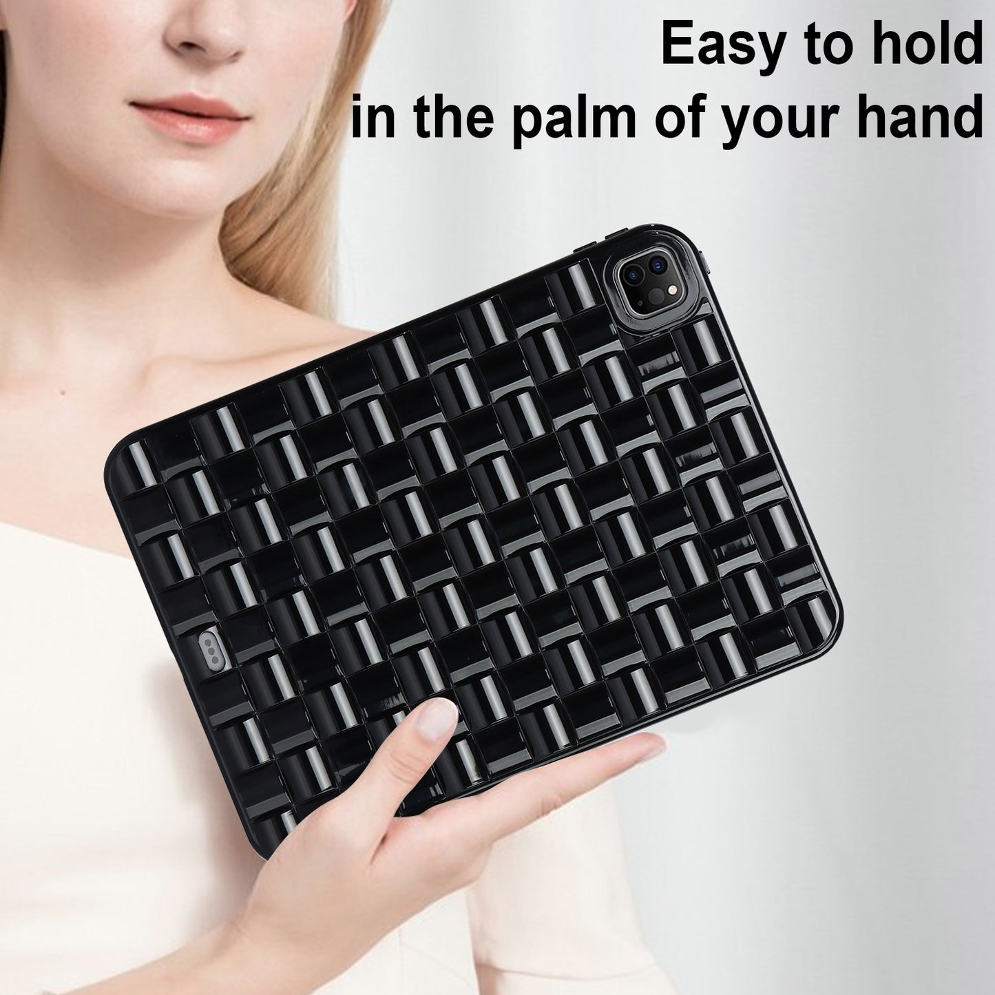 For iPad Pro 11 (2020) / (2021) / (2022) Woven Texture Soft TPU Case Anti-Scratch Protective Tablet Cover