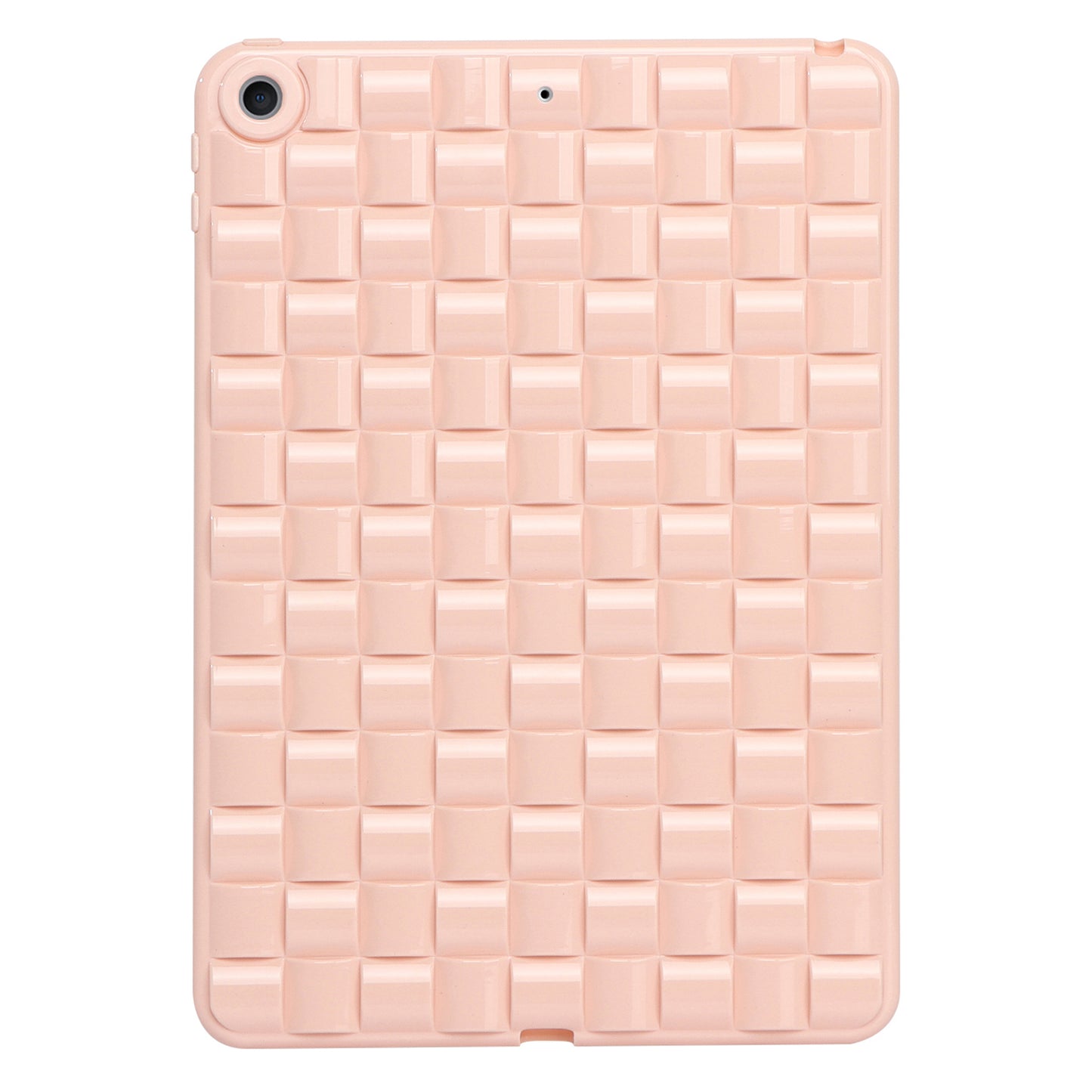 For iPad 10.2 (2021) / (2019) / (2020) Soft TPU Case Protective Tablet Cover Woven Texture Anti-Slip Case