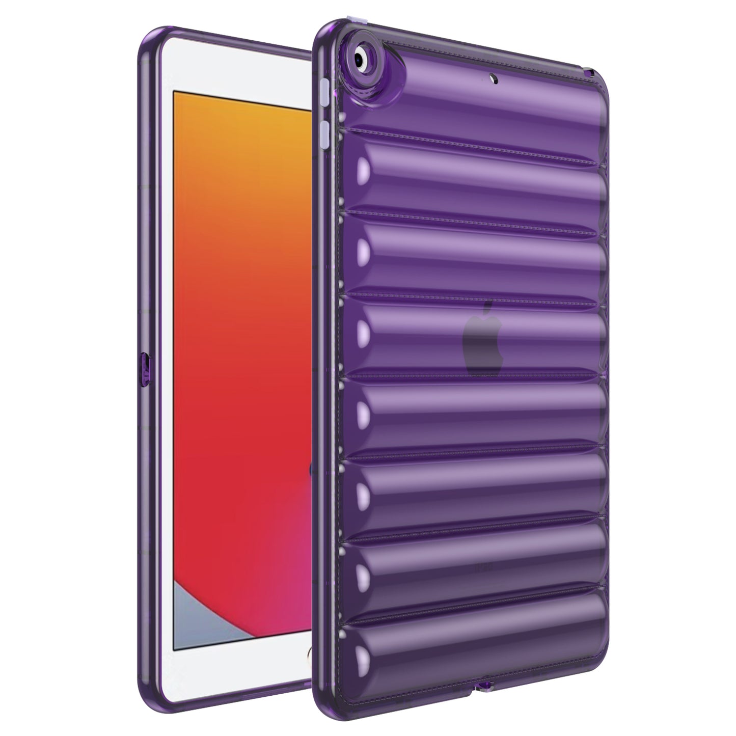 For iPad 10.2 (2021) / (2020) / (2019) TPU Tablet Case Down Jacket Design Air Cushion Shockproof Cover
