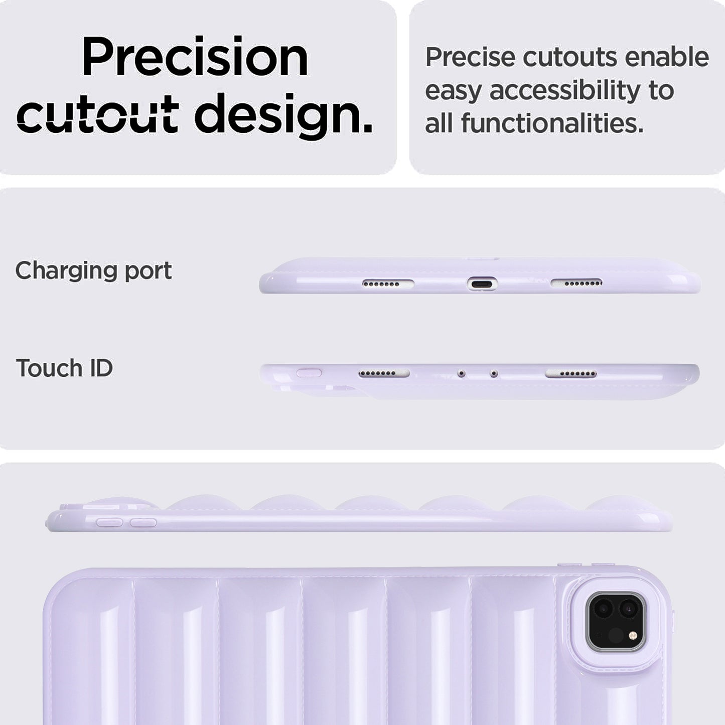 For iPad Pro 11 (2020) / (2021) / (2022) Anti-Dust Candy Color Tablet Shell Case Down Jacket TPU Cover