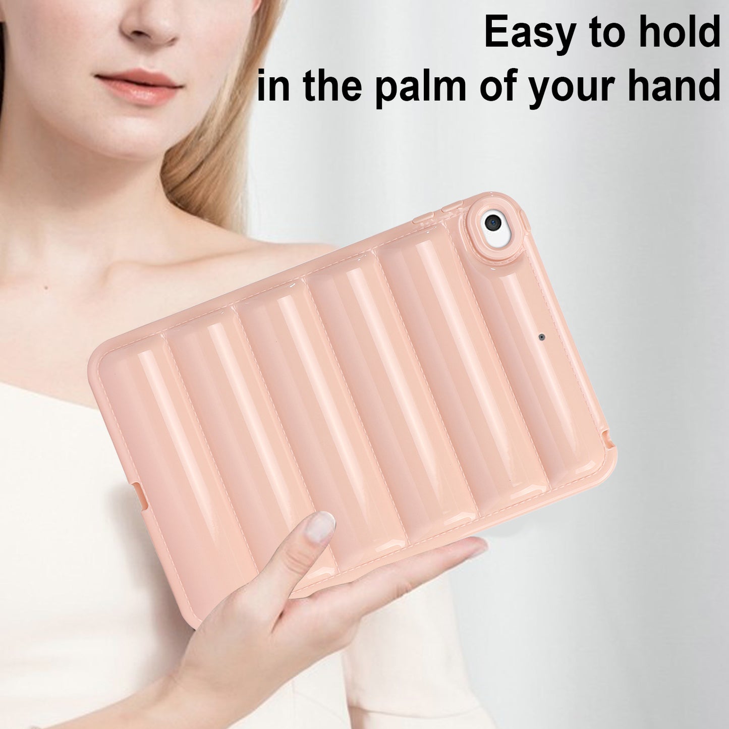 For iPad mini 4 / iPad mini (2019) 7.9 inch Anti-Scratch Tablet Case Down Jacket Texture Soft TPU Shell