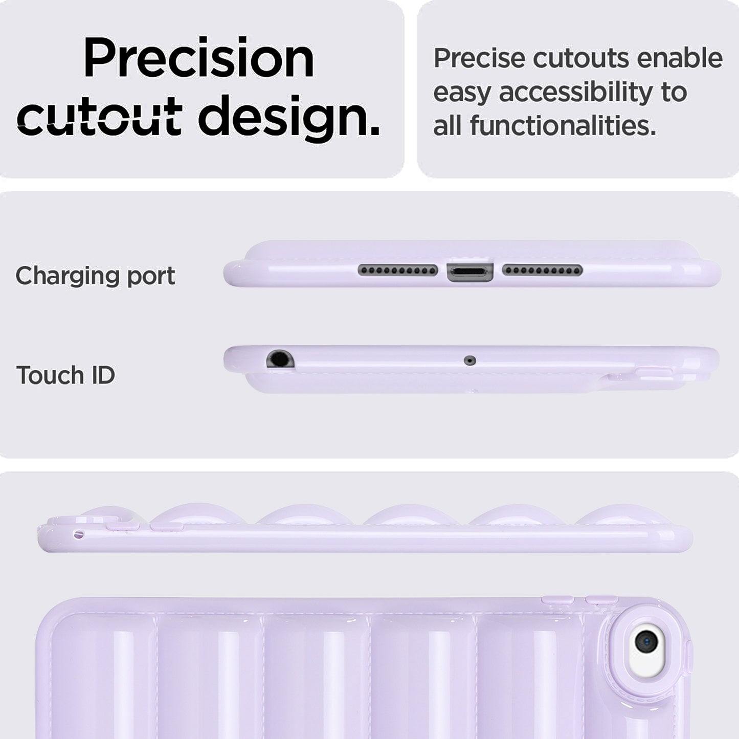 For iPad mini 4 / iPad mini (2019) 7.9 inch Anti-Scratch Tablet Case Down Jacket Texture Soft TPU Shell