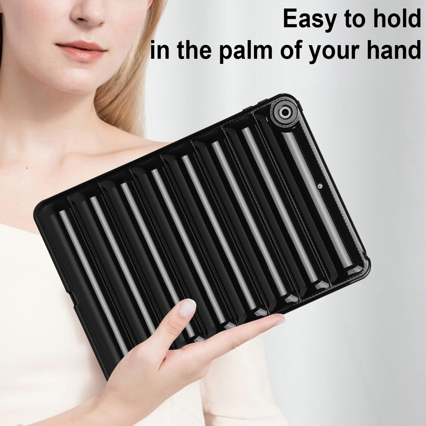For iPad 10.2 (2021) / (2019) / (2020) Candy Color Tablet Protective Case Down Jacket Texture Soft TPU Cover