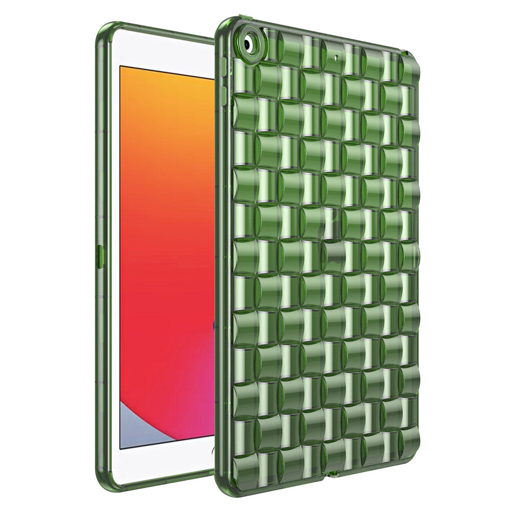 For iPad 10.2 (2021) / (2019) / (2020) TPU Tablet Case Ice Cube Design Flexible Anti-Drop Protective Cover