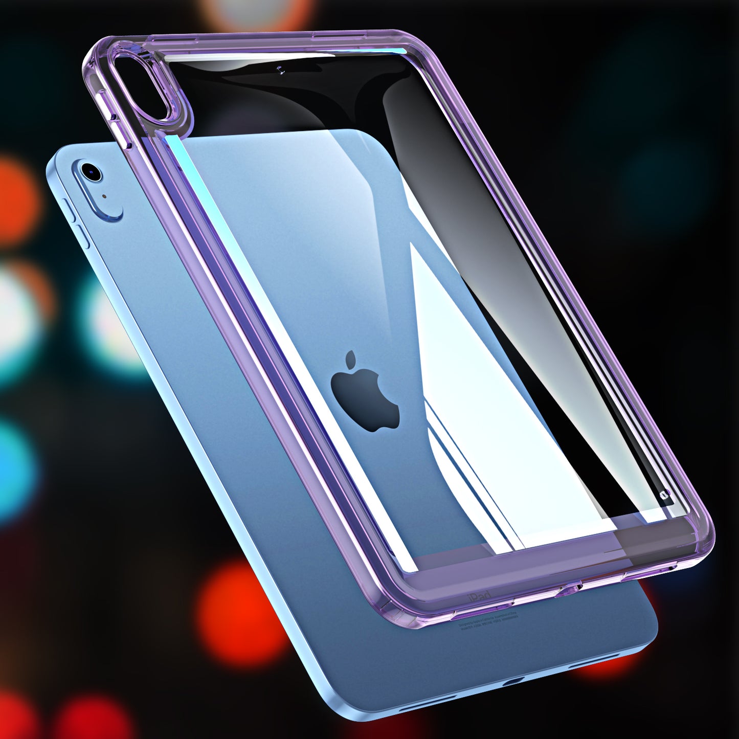 For iPad 10.9 (2022) Acrylic+TPU Tablet Cover Shockproof Transparent Tablet Case