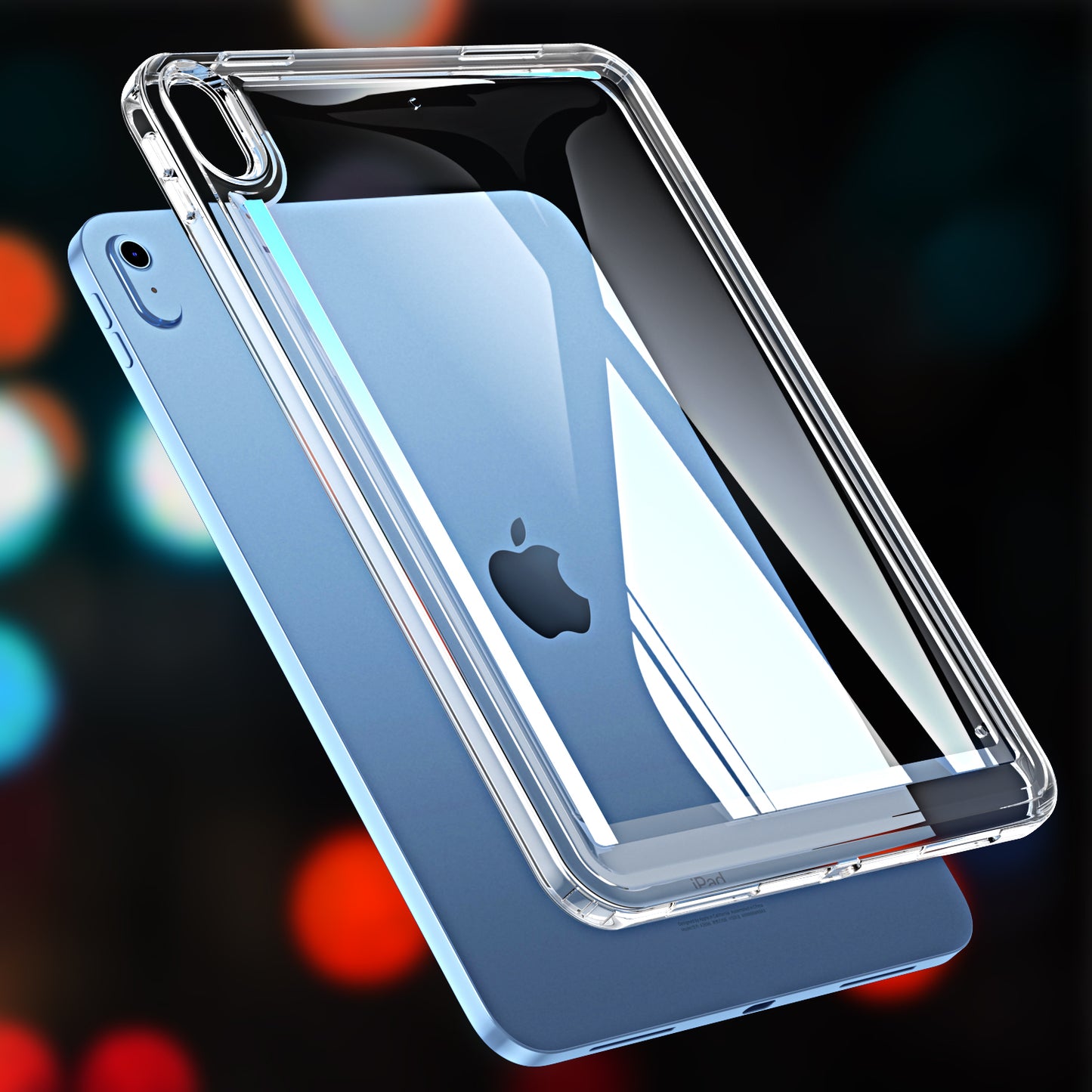 For iPad 10.9 (2022) Acrylic+TPU Tablet Cover Shockproof Transparent Tablet Case