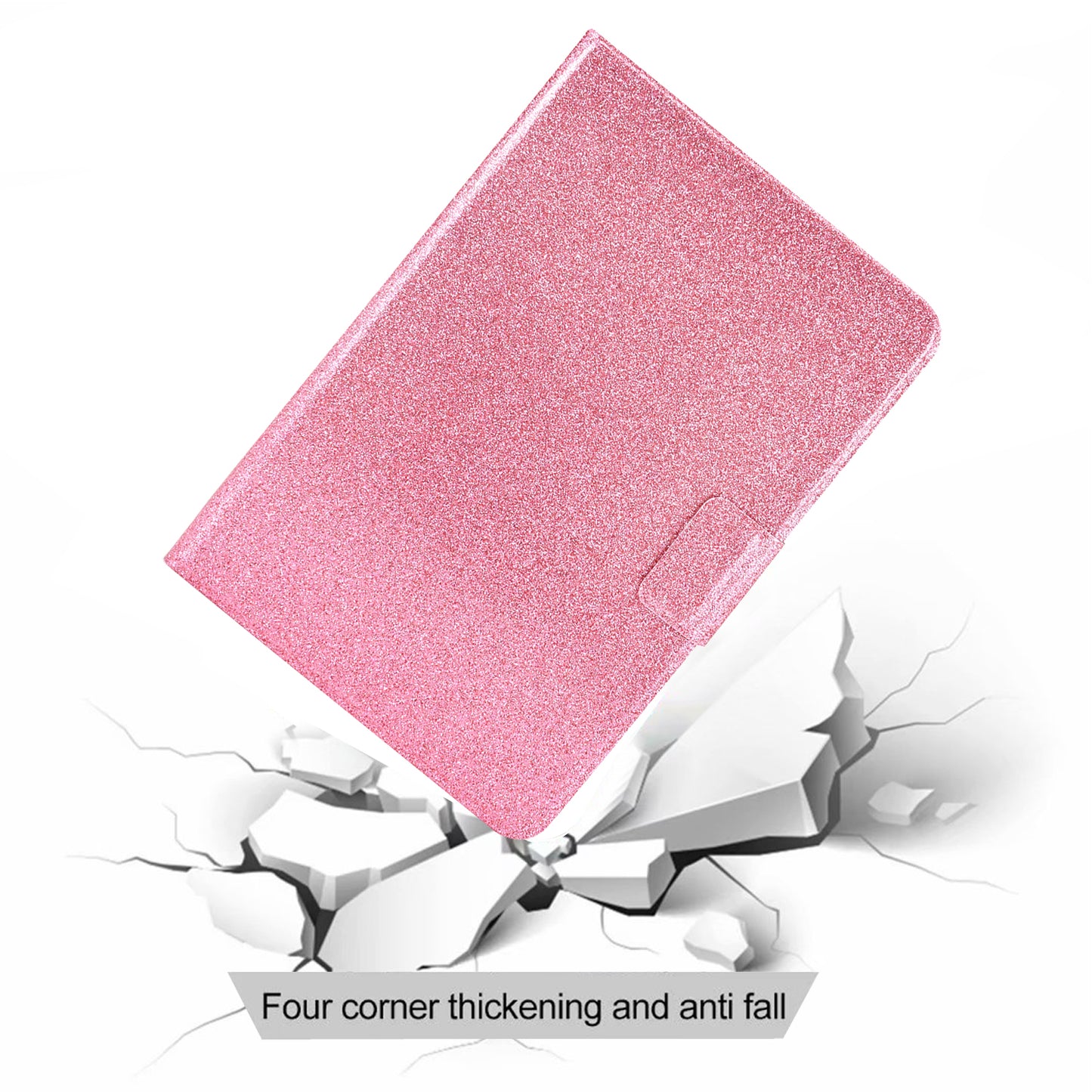For Huawei MatePad SE 10.4-inch Shockproof Case Anti-Scratch Glittery Leather Cover Tablet Shell