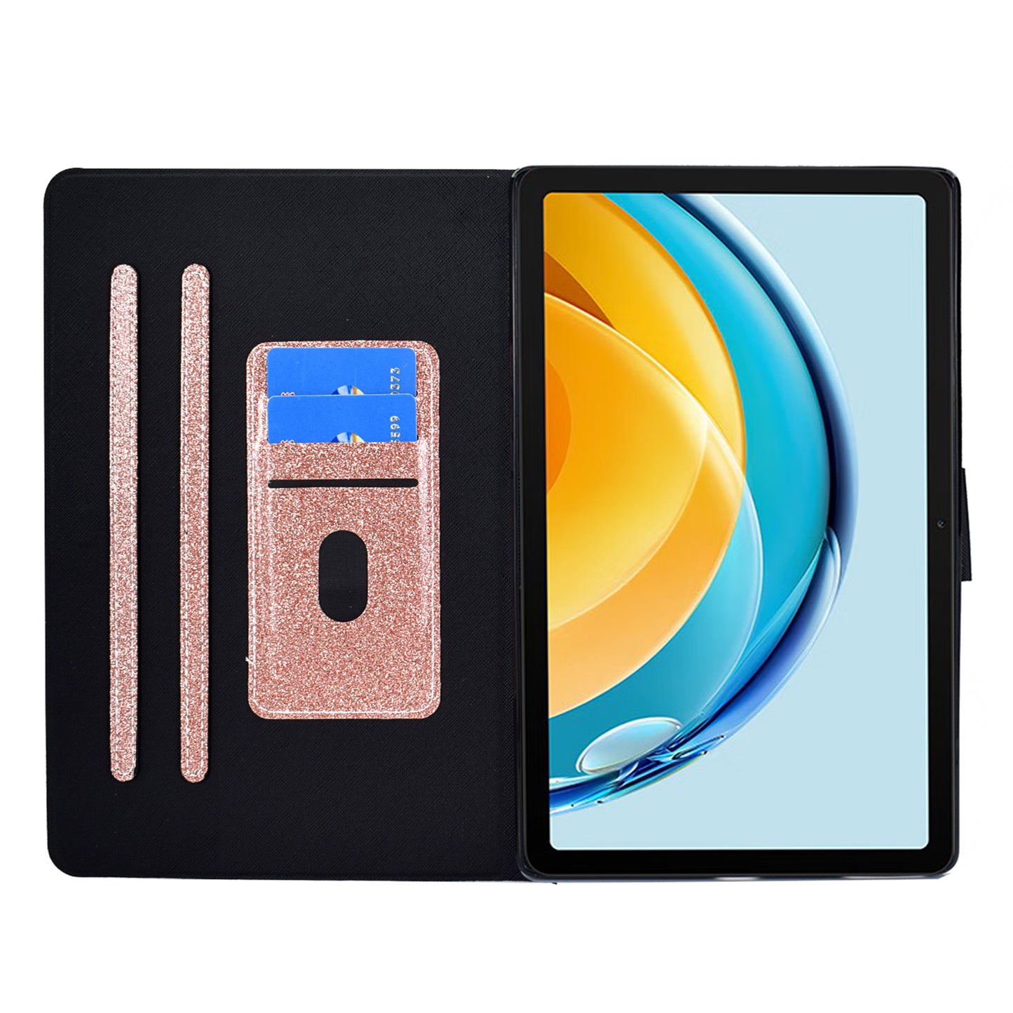 For Huawei MatePad SE 10.4-inch Shockproof Case Anti-Scratch Glittery Leather Cover Tablet Shell