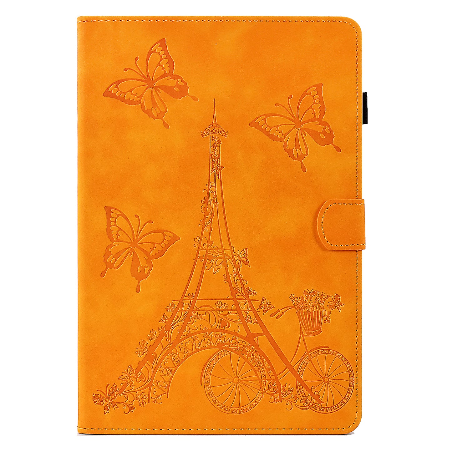For Huawei MatePad SE 10.4-inch Protective Case Iron Tower Imprinted PU Leather Flip Stand Cover with Card Holder