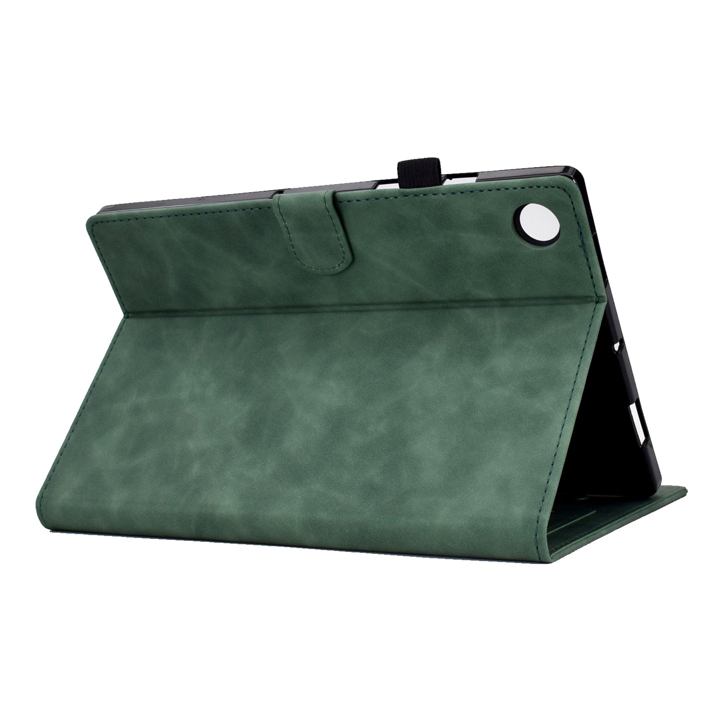 For Huawei MatePad SE 10.4-inch Protective Case Iron Tower Imprinted PU Leather Flip Stand Cover with Card Holder