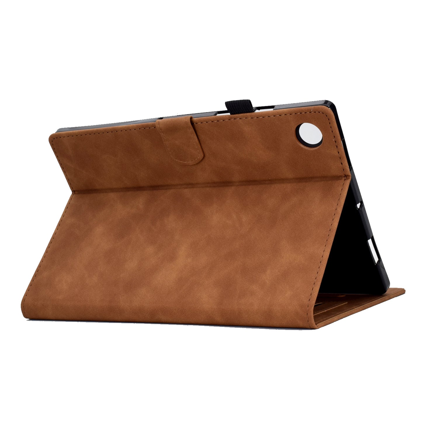For Huawei MatePad SE 10.4-inch Protective Case Iron Tower Imprinted PU Leather Flip Stand Cover with Card Holder