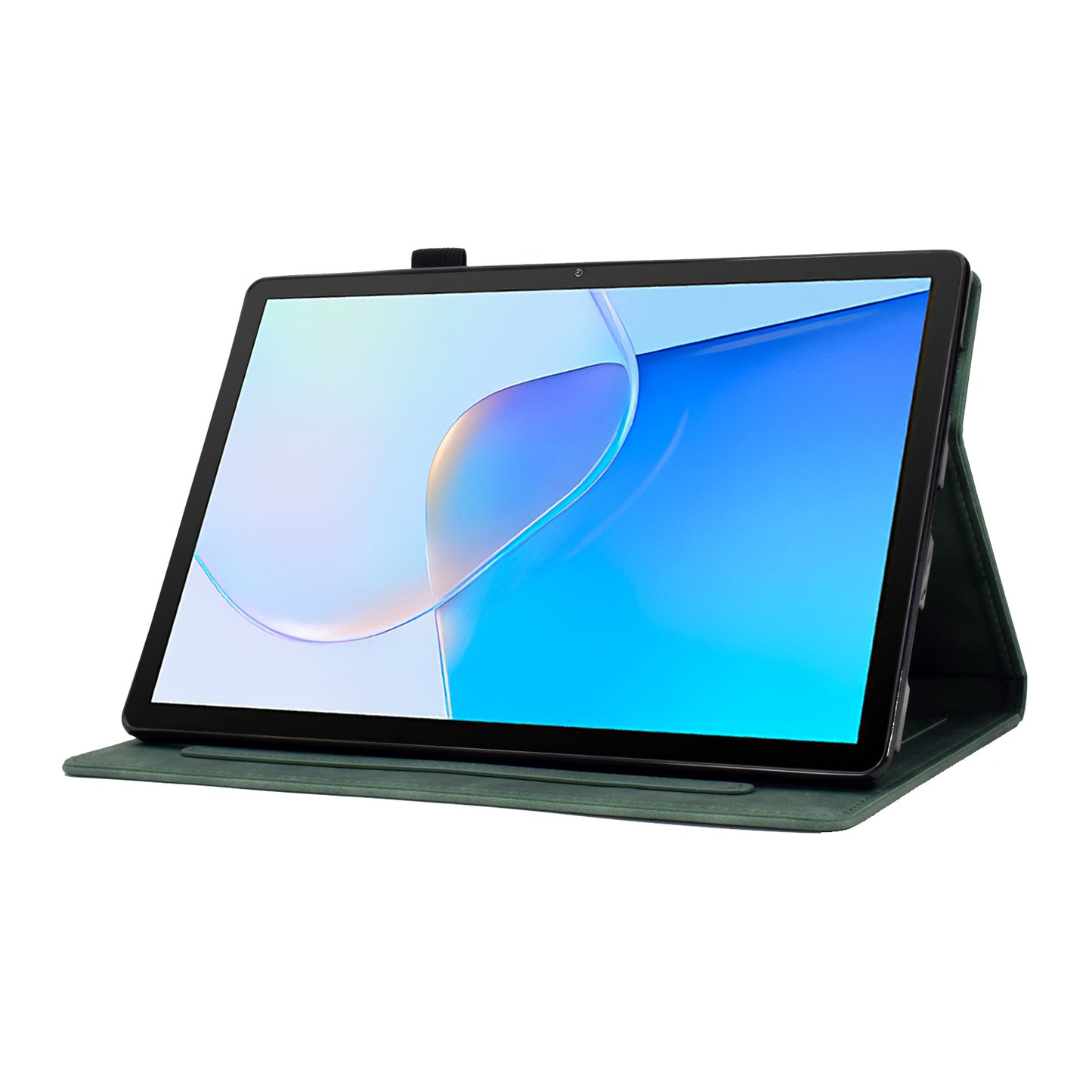 For Huawei MatePad SE 10.4-inch Love Heart Imprinted PU Leather Flip Cover Card Holder Protective Case