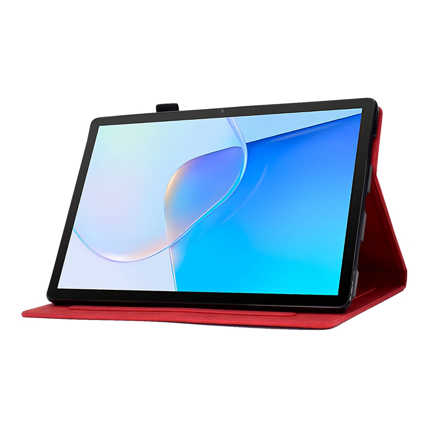 For Huawei MatePad SE 10.4-inch Love Heart Imprinted PU Leather Flip Cover Card Holder Protective Case