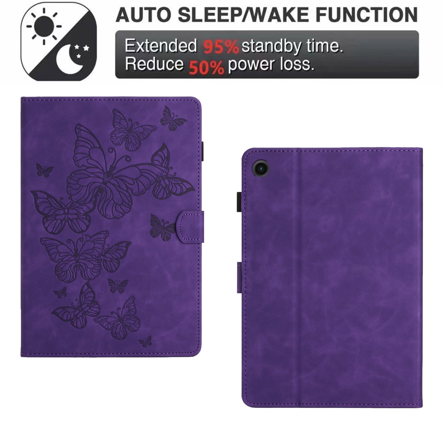 For Honor Pad 6 10.1-inch / Pad X6 9.7 inch / Huawei Enjoy Tablet 2 / MatePad T 10 9.7 inch / T 10S 10.1 inch Card Slot Leather Tablet Case Cover