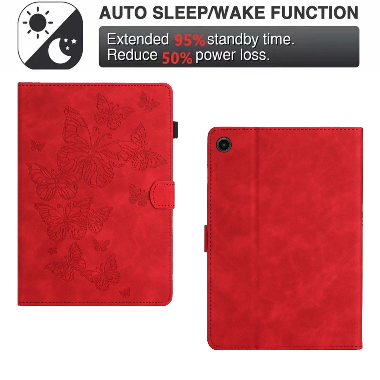 For Honor Pad 6 10.1-inch / Pad X6 9.7 inch / Huawei Enjoy Tablet 2 / MatePad T 10 9.7 inch / T 10S 10.1 inch Card Slot Leather Tablet Case Cover