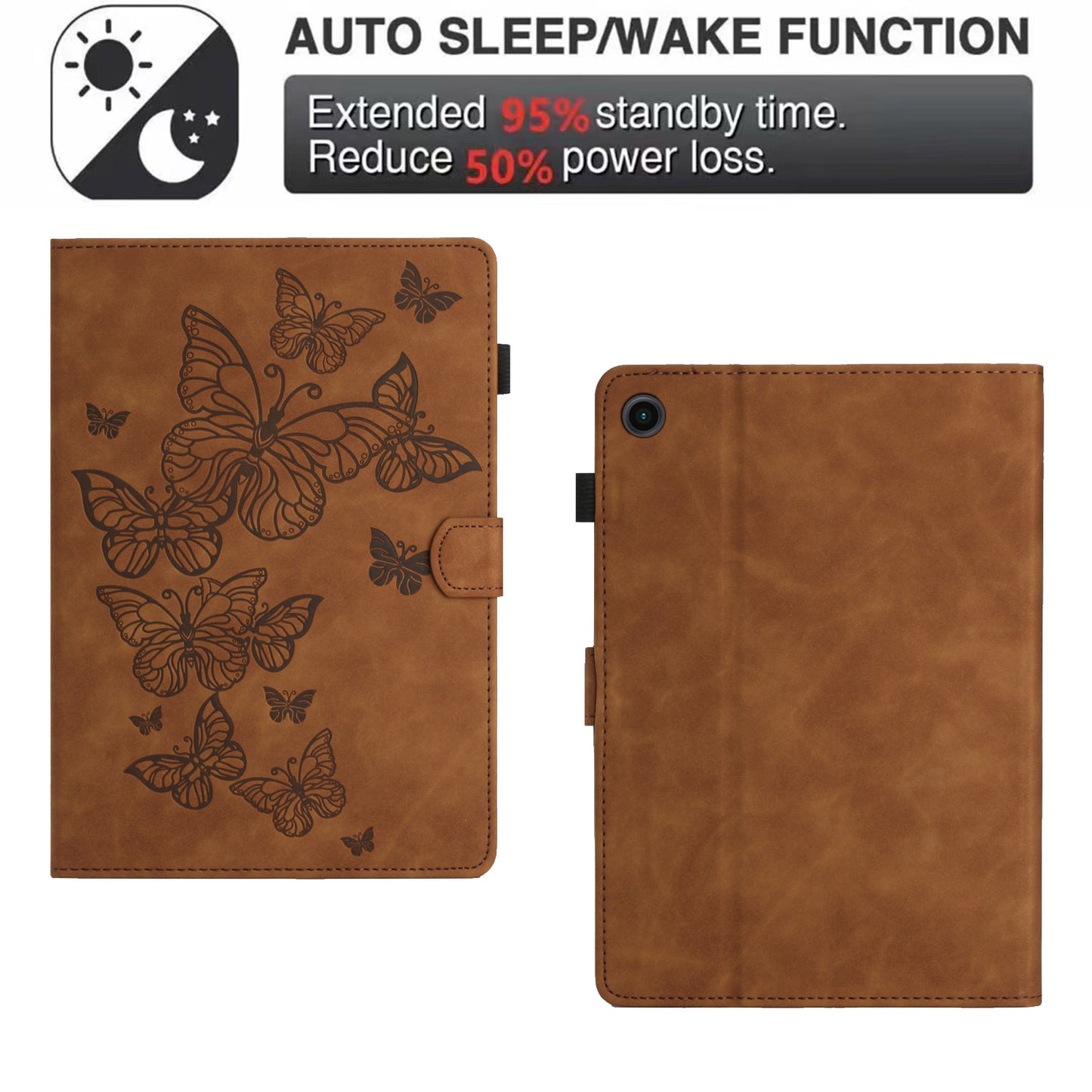 For Honor Pad 6 10.1-inch / Pad X6 9.7 inch / Huawei Enjoy Tablet 2 / MatePad T 10 9.7 inch / T 10S 10.1 inch Card Slot Leather Tablet Case Cover