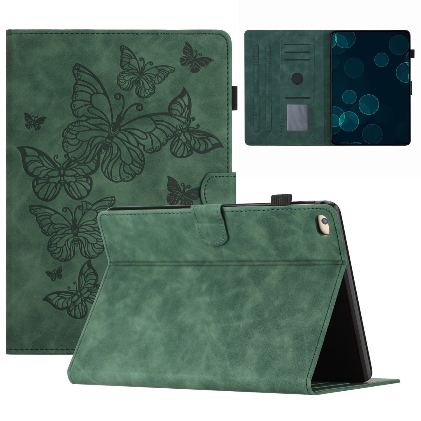 For iPad Mini 1 / 2 / 3 / 4 / Mini (2019) 7.9 inch Imprinted Pattern PU Leather Flip Cover Card Slot Tablet Case