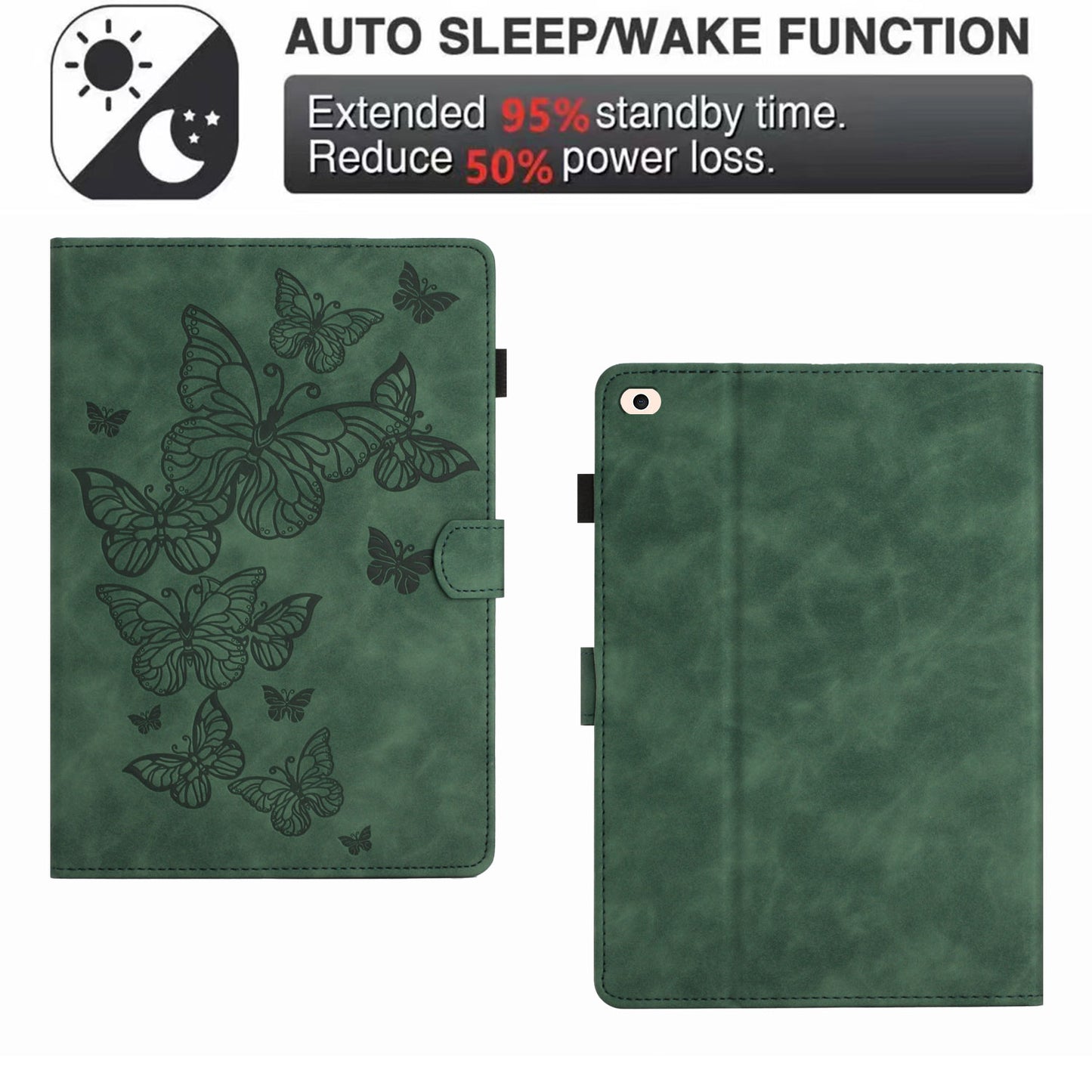 For iPad Mini 1 / 2 / 3 / 4 / Mini (2019) 7.9 inch Imprinted Pattern PU Leather Flip Cover Card Slot Tablet Case