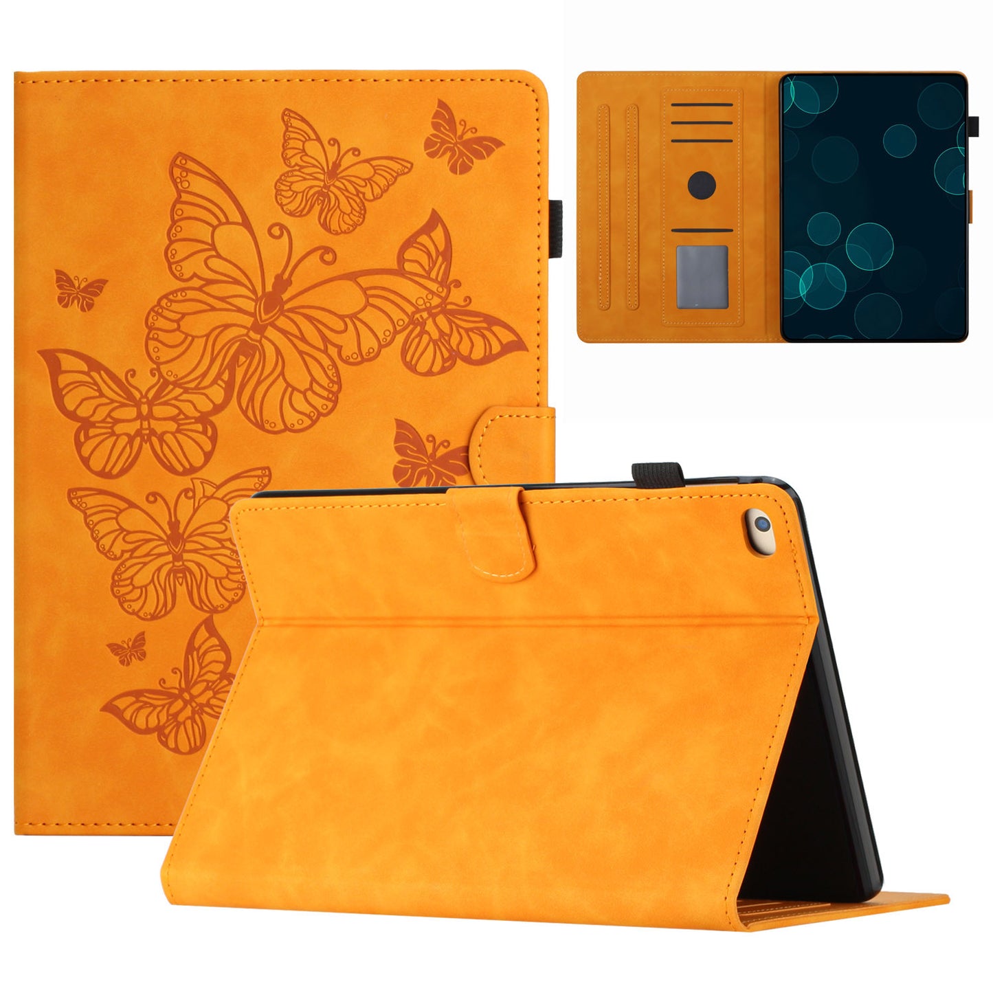 For iPad Mini 1 / 2 / 3 / 4 / Mini (2019) 7.9 inch Imprinted Pattern PU Leather Flip Cover Card Slot Tablet Case