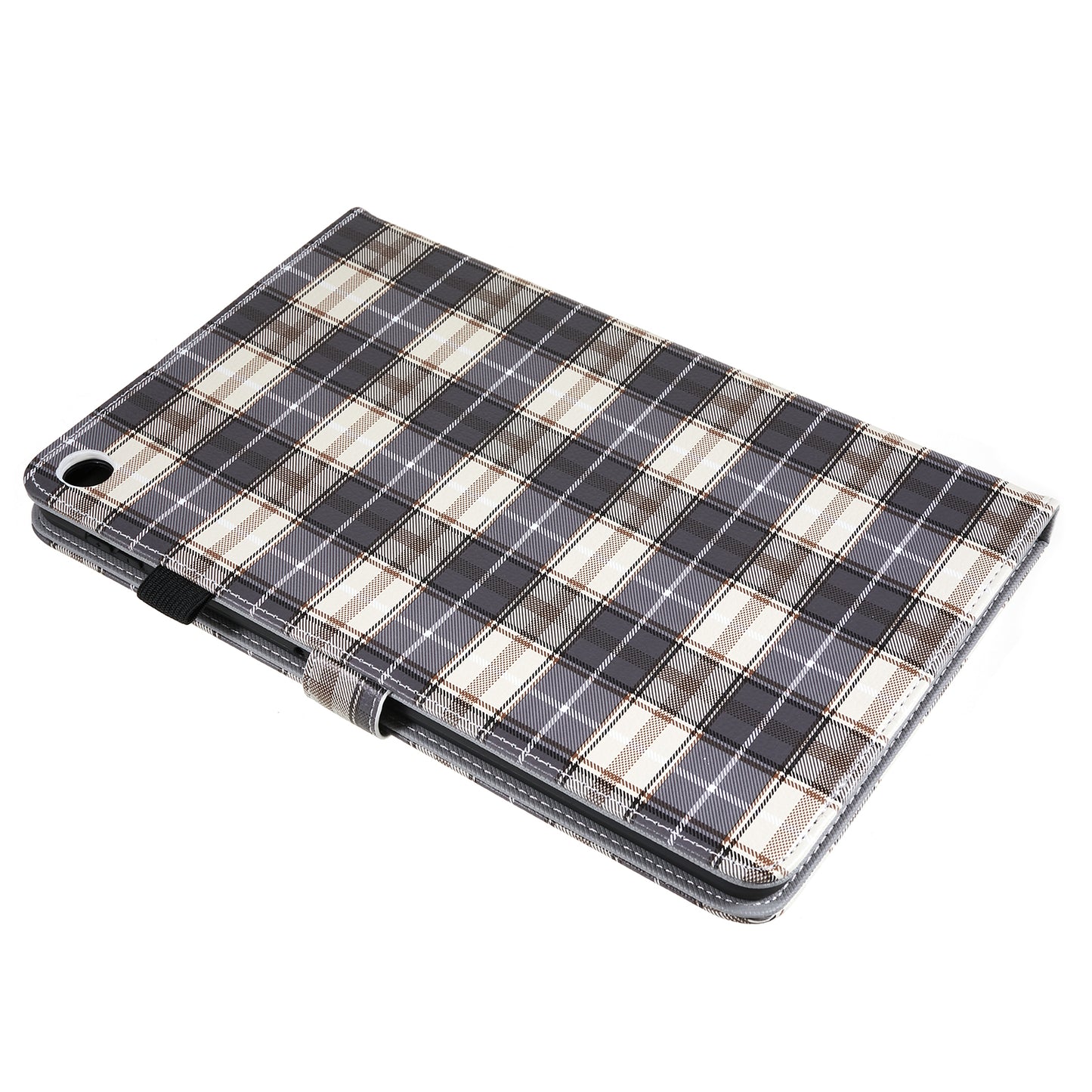 For Huawei MatePad SE 10.4-inch Woven / Grid Pattern Drop-proof Tablet Case PU Leather Stand Cover