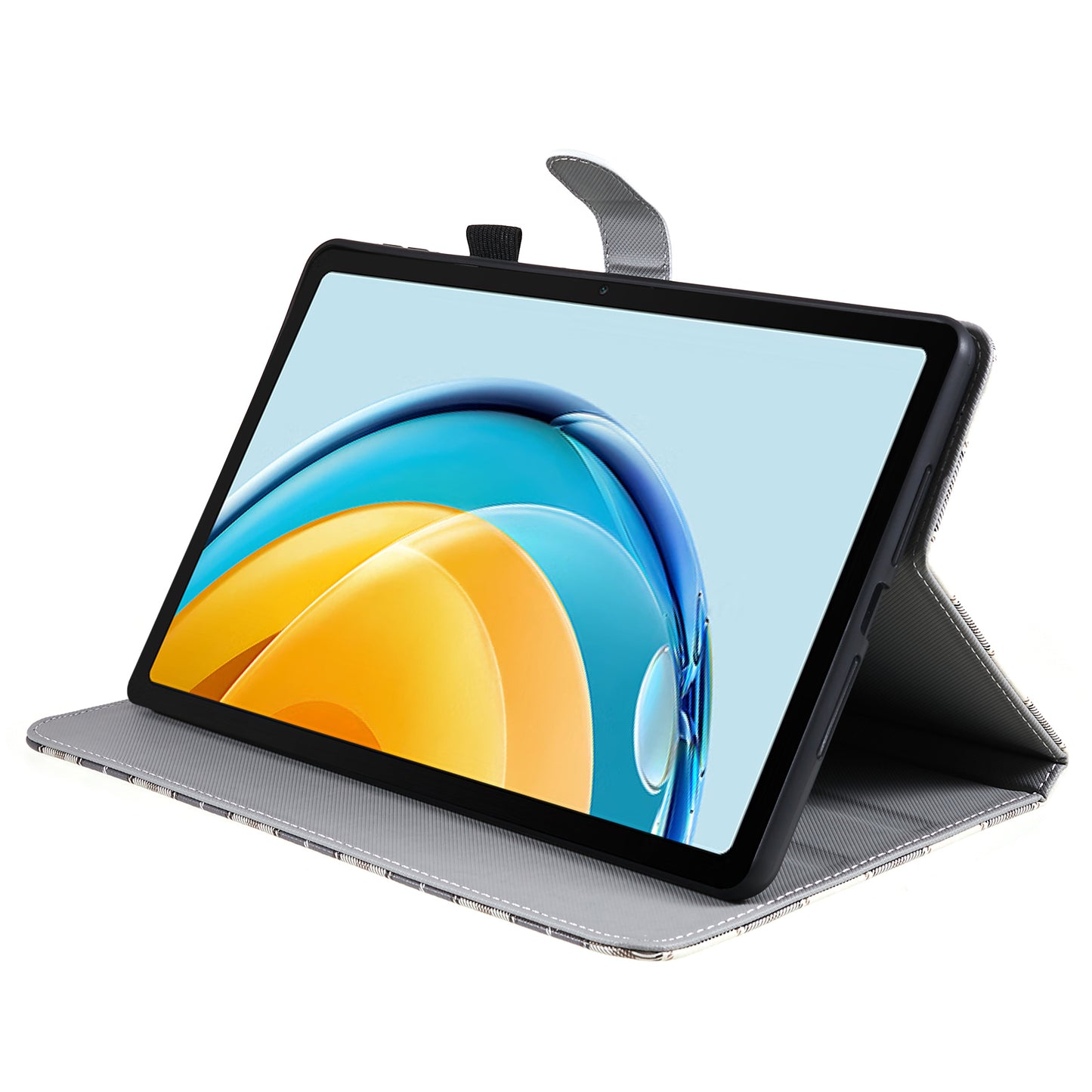 For Huawei MatePad SE 10.4-inch Woven / Grid Pattern Drop-proof Tablet Case PU Leather Stand Cover
