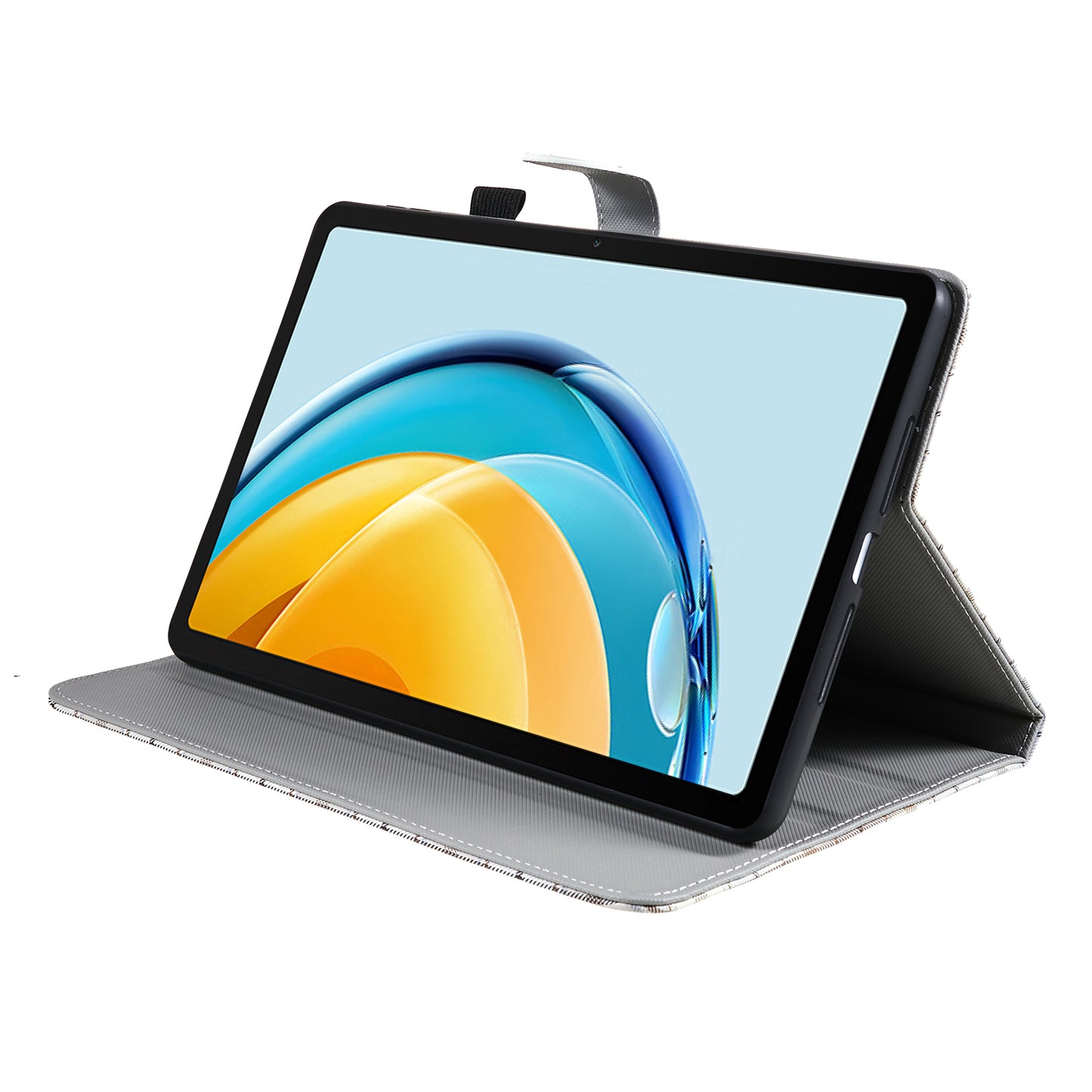 For Huawei MatePad SE 10.4-inch Woven / Grid Pattern Drop-proof Tablet Case PU Leather Stand Cover