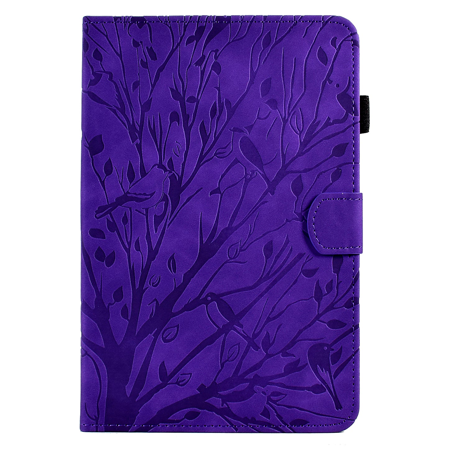 For iPad mini (2019) 7.9 inch / mini 4 / 3 / 2 / 1 Tablet Cover PU Leather Stand Card Holder Imprinted Tree Tablet Case