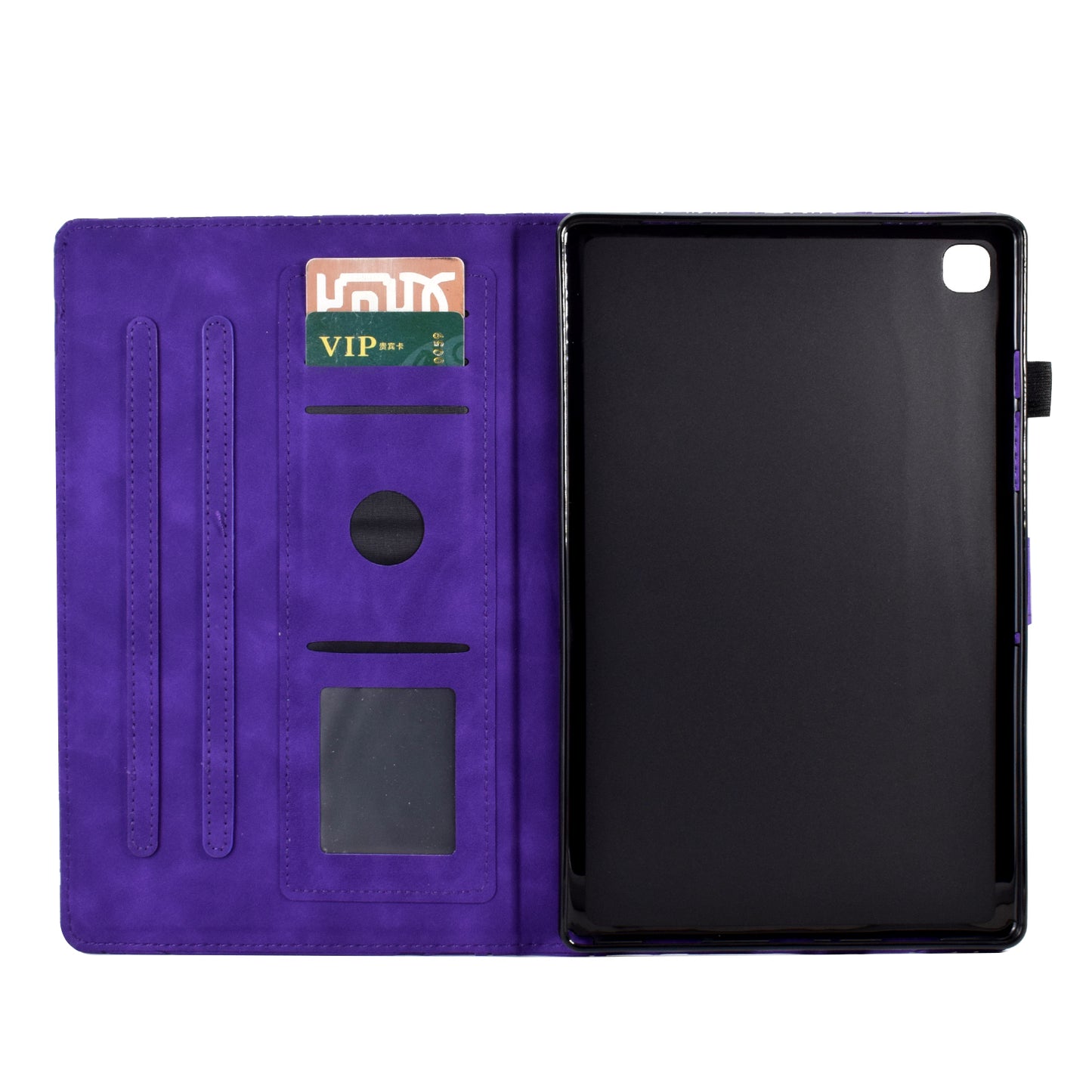 For iPad 10.2 (2021) / (2020) / (2019) / iPad Air 10.5 inch (2019) / Pro 10.5-inch (2017) Tablet Case Imprinted Leather Cover with Stand Card Holder