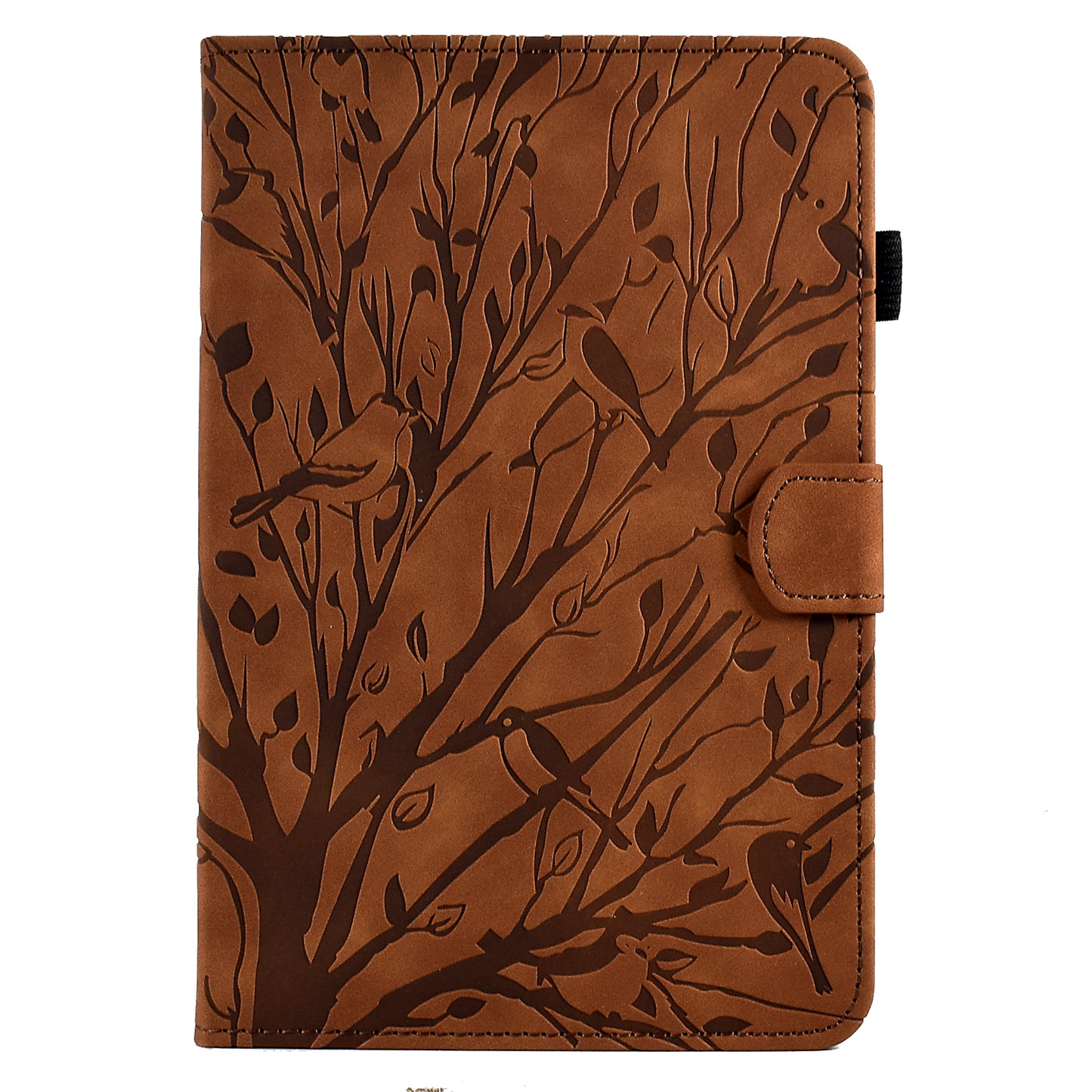 For iPad Air (2013) / Air 2 / iPad 9.7-inch (2017) / (2018) Tablet Leather Case Stand Card Holder Imprinted Tree Cover