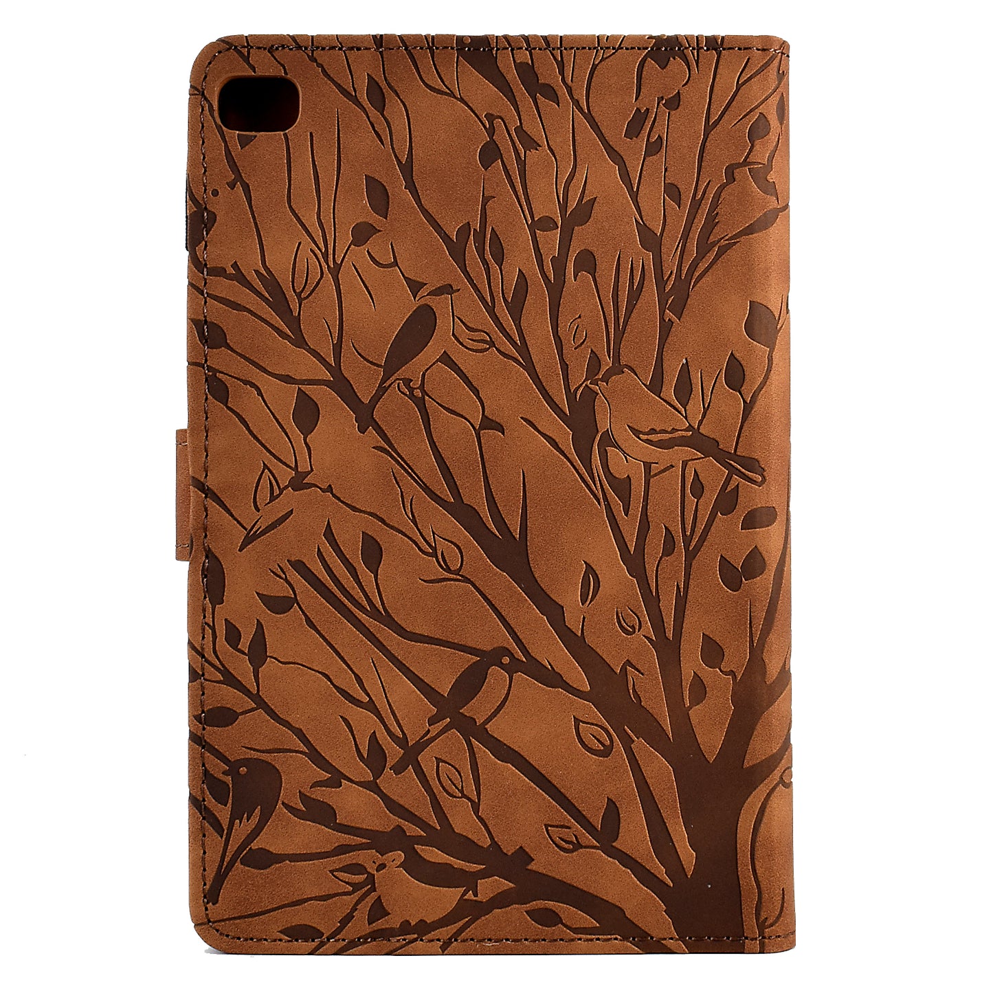 For iPad Air (2013) / Air 2 / iPad 9.7-inch (2017) / (2018) Tablet Leather Case Stand Card Holder Imprinted Tree Cover