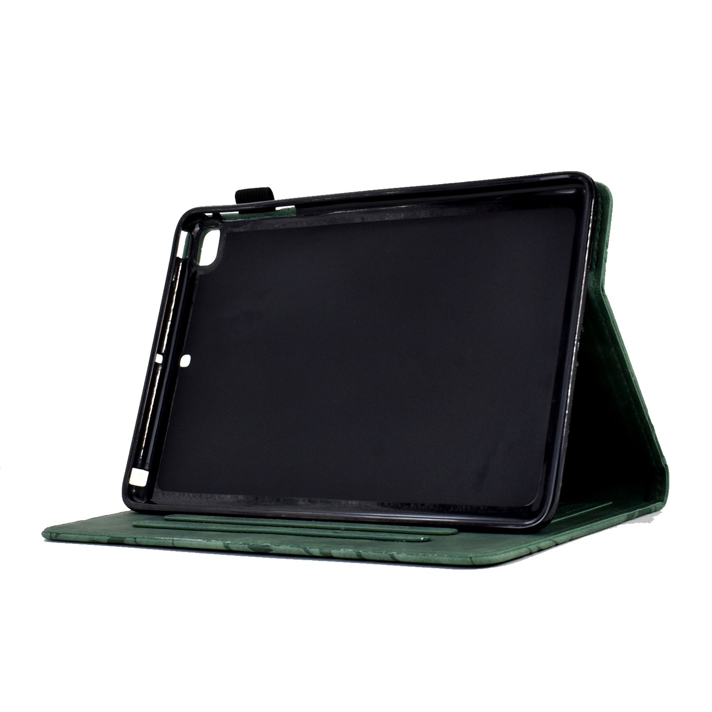For iPad Air (2013) / Air 2 / iPad 9.7-inch (2017) / (2018) Tablet Leather Case Stand Card Holder Imprinted Tree Cover