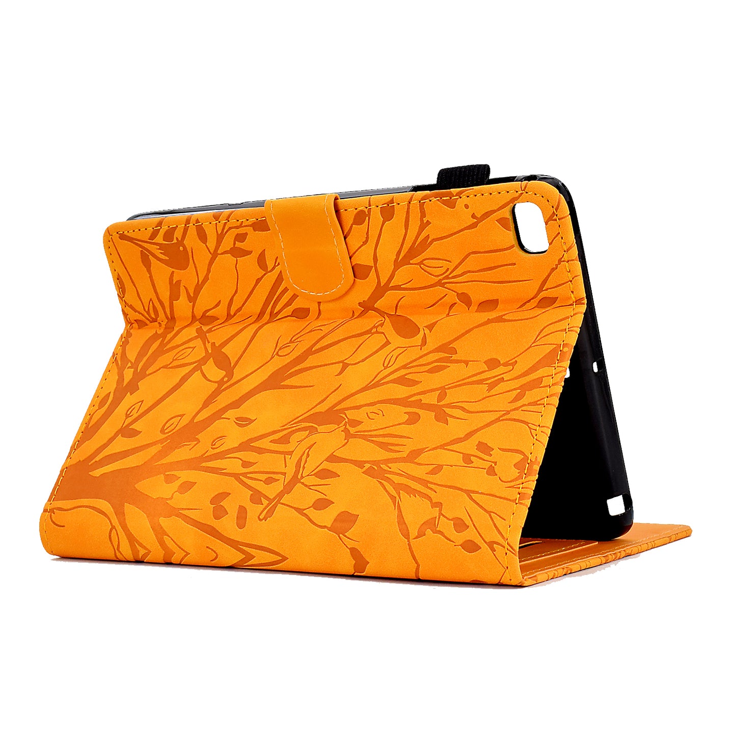 For iPad Air (2013) / Air 2 / iPad 9.7-inch (2017) / (2018) Tablet Leather Case Stand Card Holder Imprinted Tree Cover