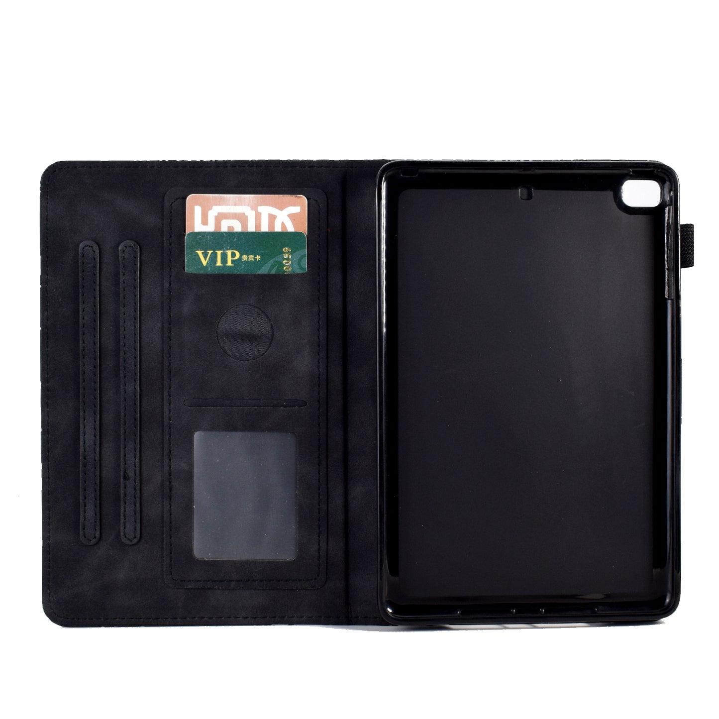 For iPad Air (2013) / Air 2 / iPad 9.7-inch (2017) / (2018) Tablet Leather Case Stand Card Holder Imprinted Tree Cover