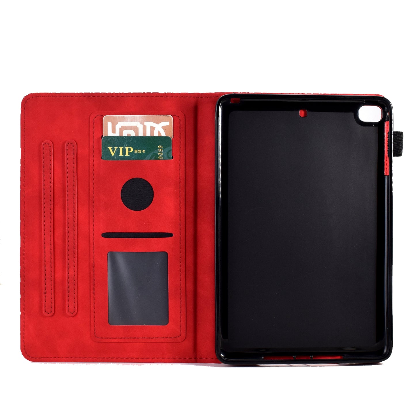 For iPad Air (2013) / Air 2 / iPad 9.7-inch (2017) / (2018) Tablet Leather Case Stand Card Holder Imprinted Tree Cover