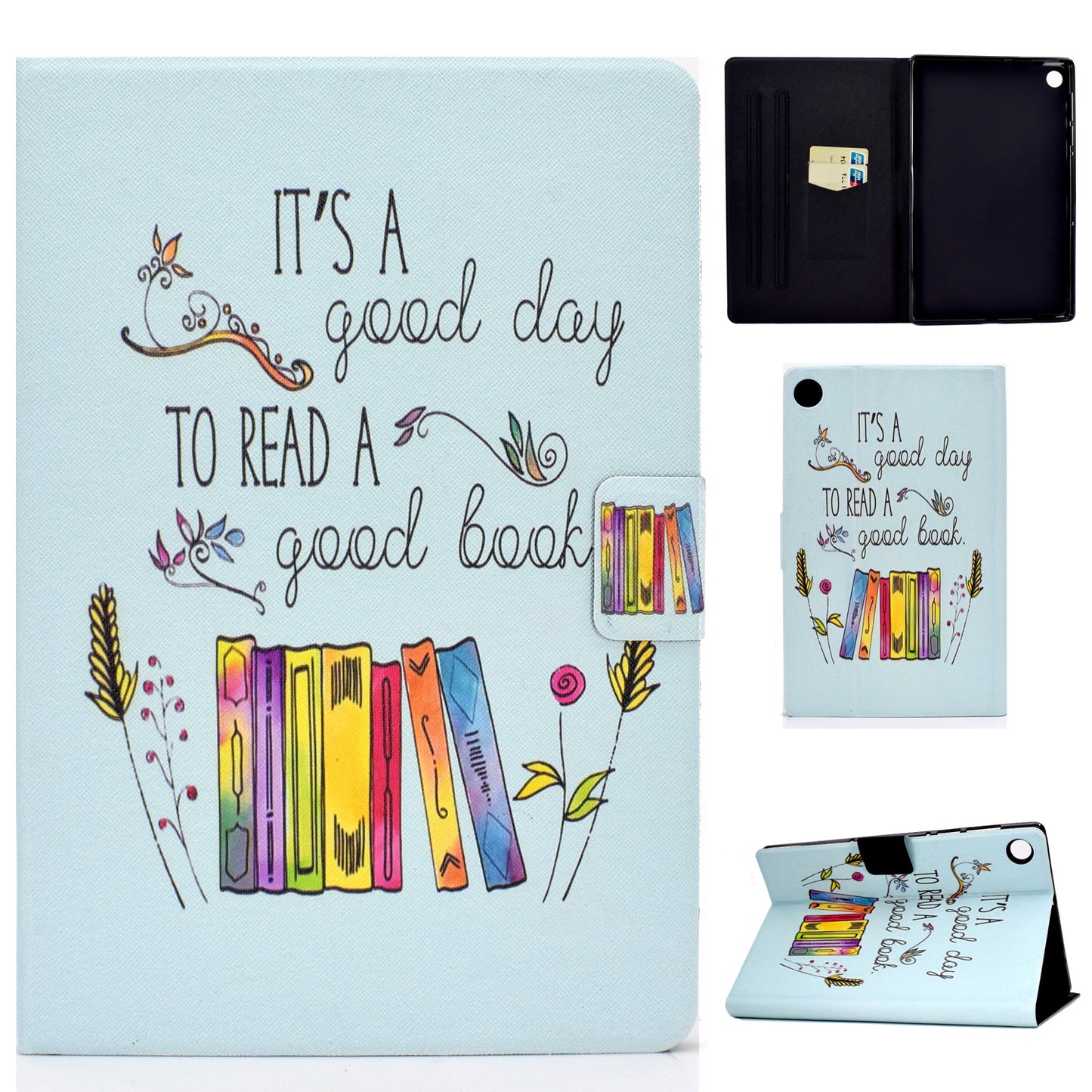 For Huawei MatePad SE 10.4-inch A3 PU Leather Pattern Printing Case Stand Magnetic Tablet Cover with Card Holder