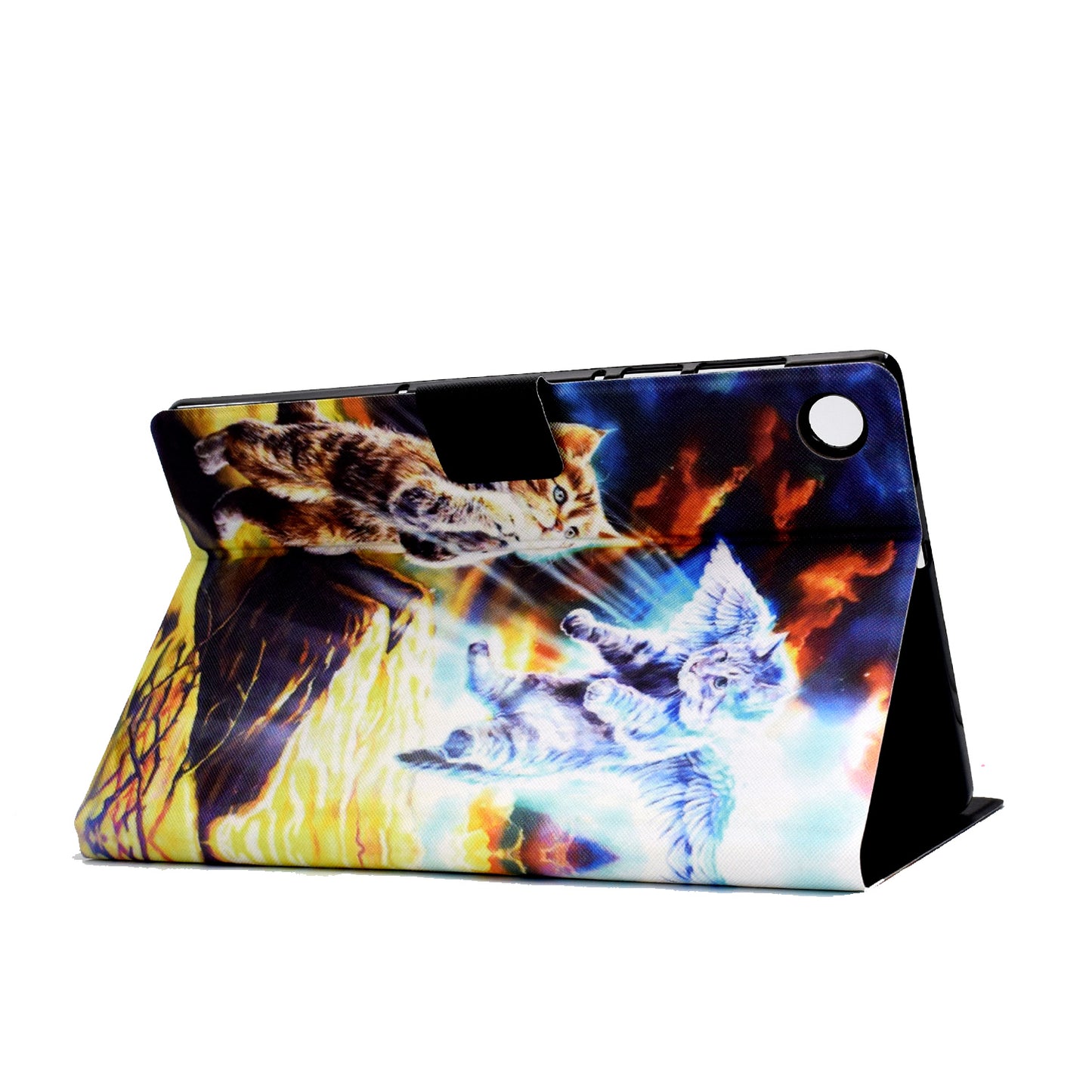 For Huawei MatePad SE 10.4-inch A3 PU Leather Pattern Printing Case Stand Magnetic Tablet Cover with Card Holder