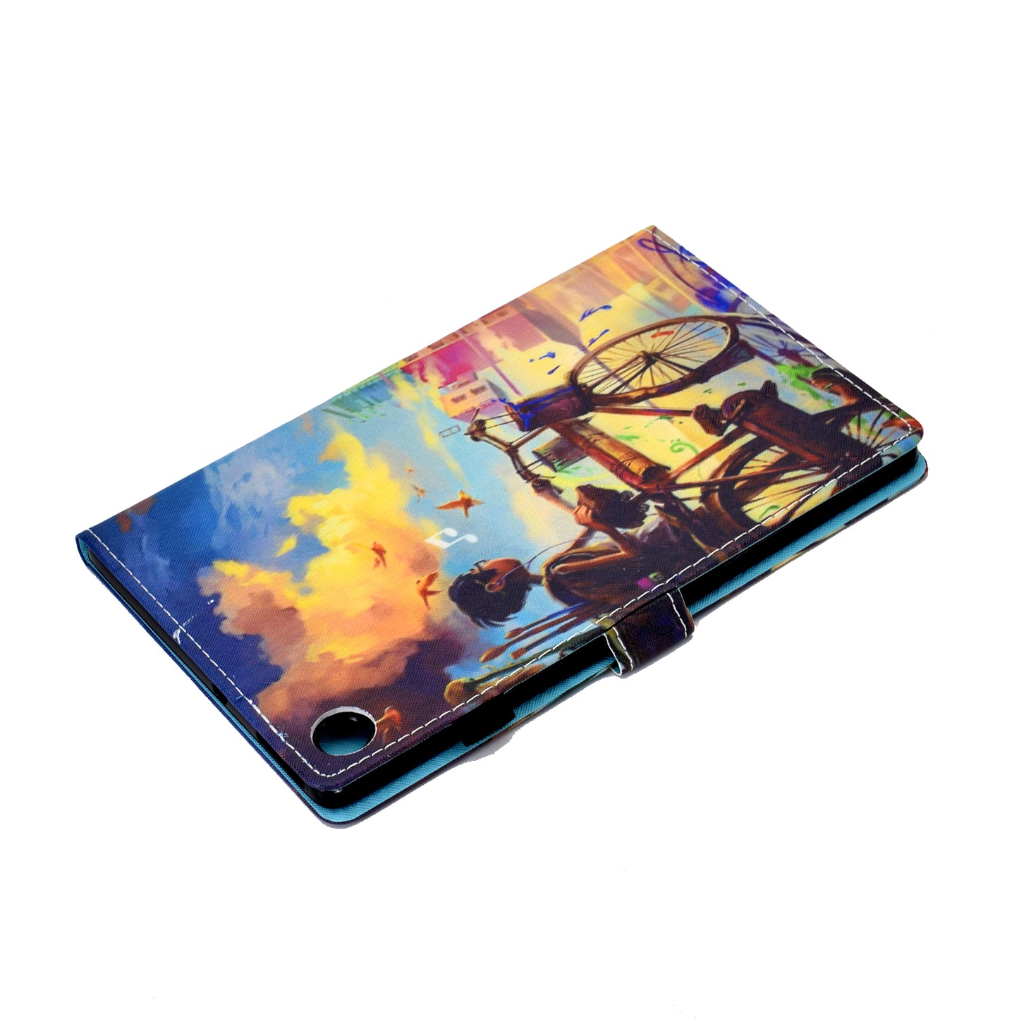 For Huawei MatePad SE 10.4-inch Stand Tablet Case Stitching Leather Pattern with Card Slots