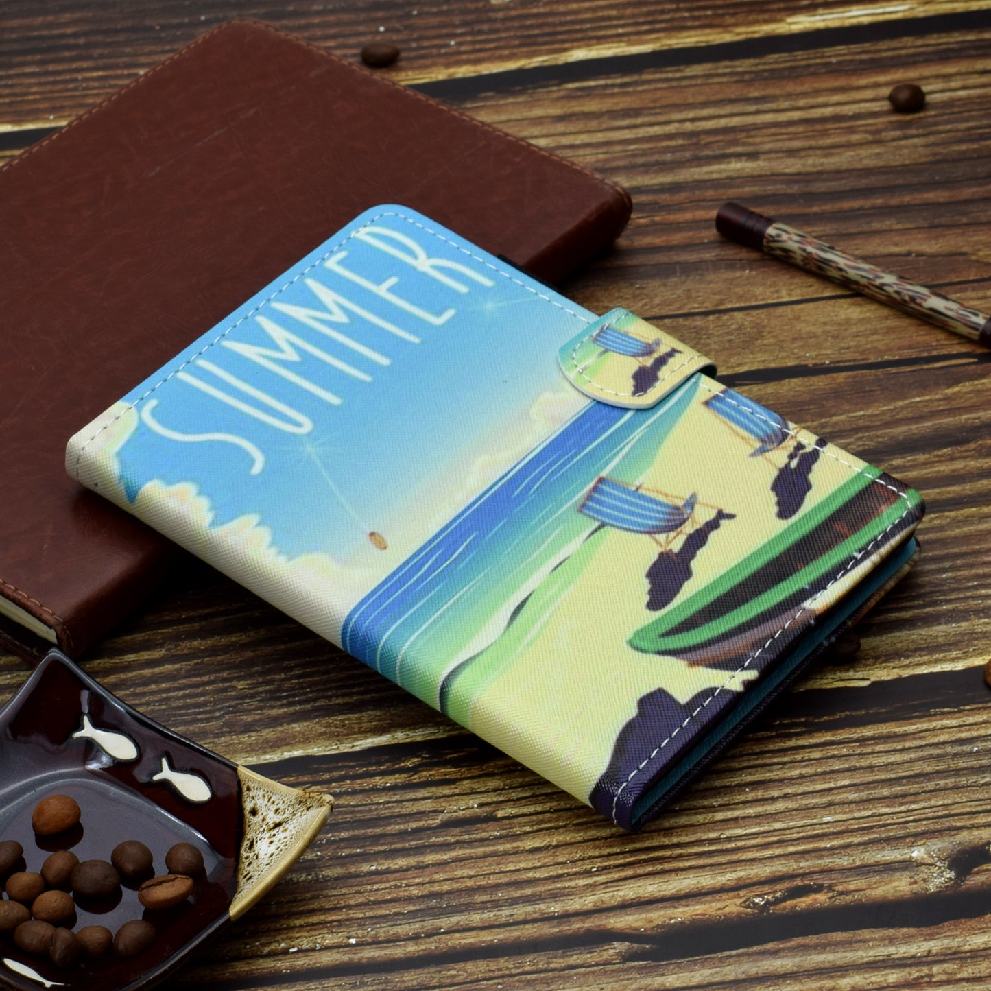 For Huawei MatePad SE 10.4-inch Stand Tablet Case Stitching Leather Pattern with Card Slots