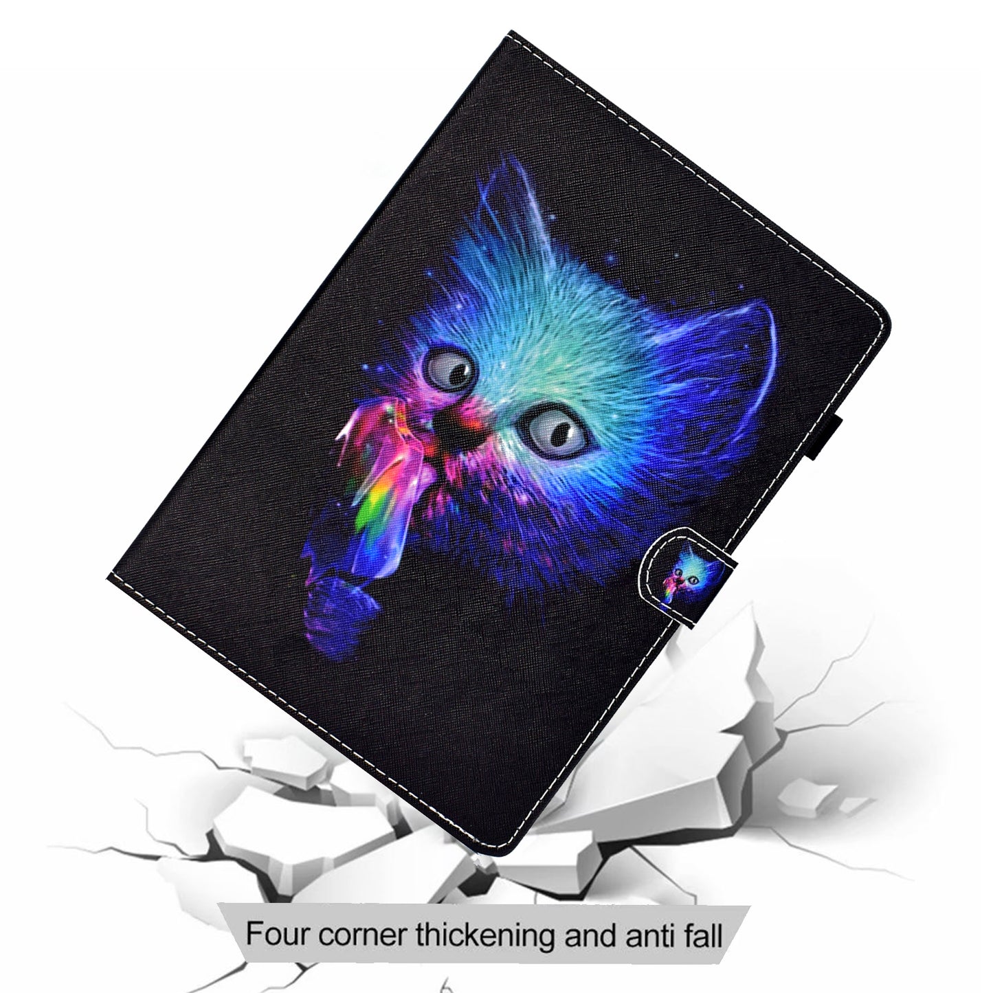 For Huawei MatePad SE 10.4-inch Stand Tablet Case Stitching Leather Pattern with Card Slots