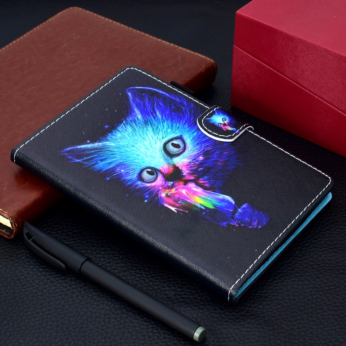For Huawei MatePad SE 10.4-inch Stand Tablet Case Stitching Leather Pattern with Card Slots