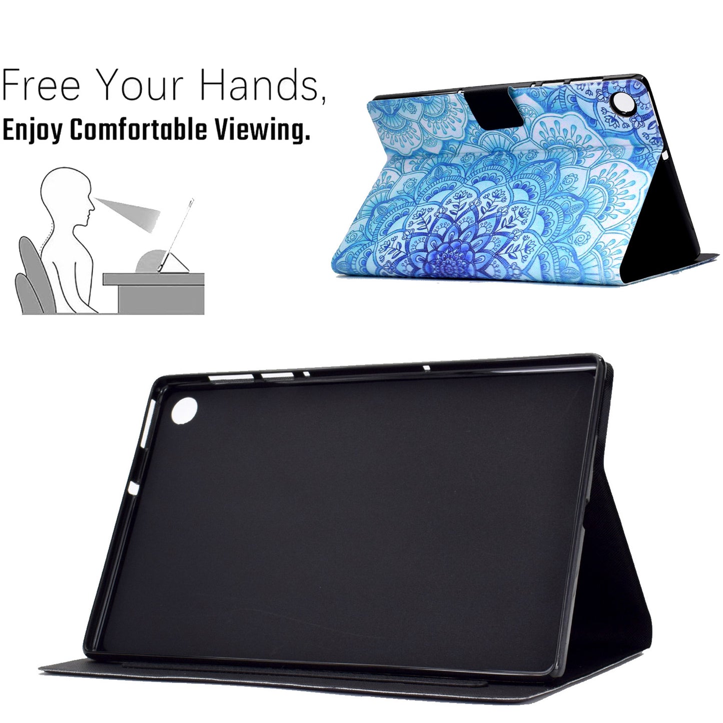 For Huawei MatePad SE 10.4-inch Stand Tablet Leather Case Pattern Printing Card Slot Tablet Cover