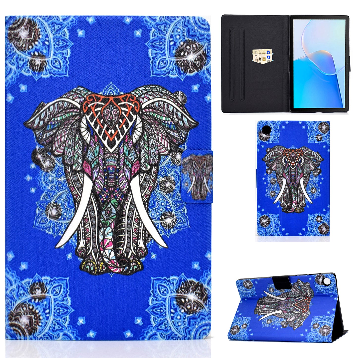 For Huawei MatePad SE 10.4-inch Stand Tablet Leather Case Pattern Printing Card Slot Tablet Cover