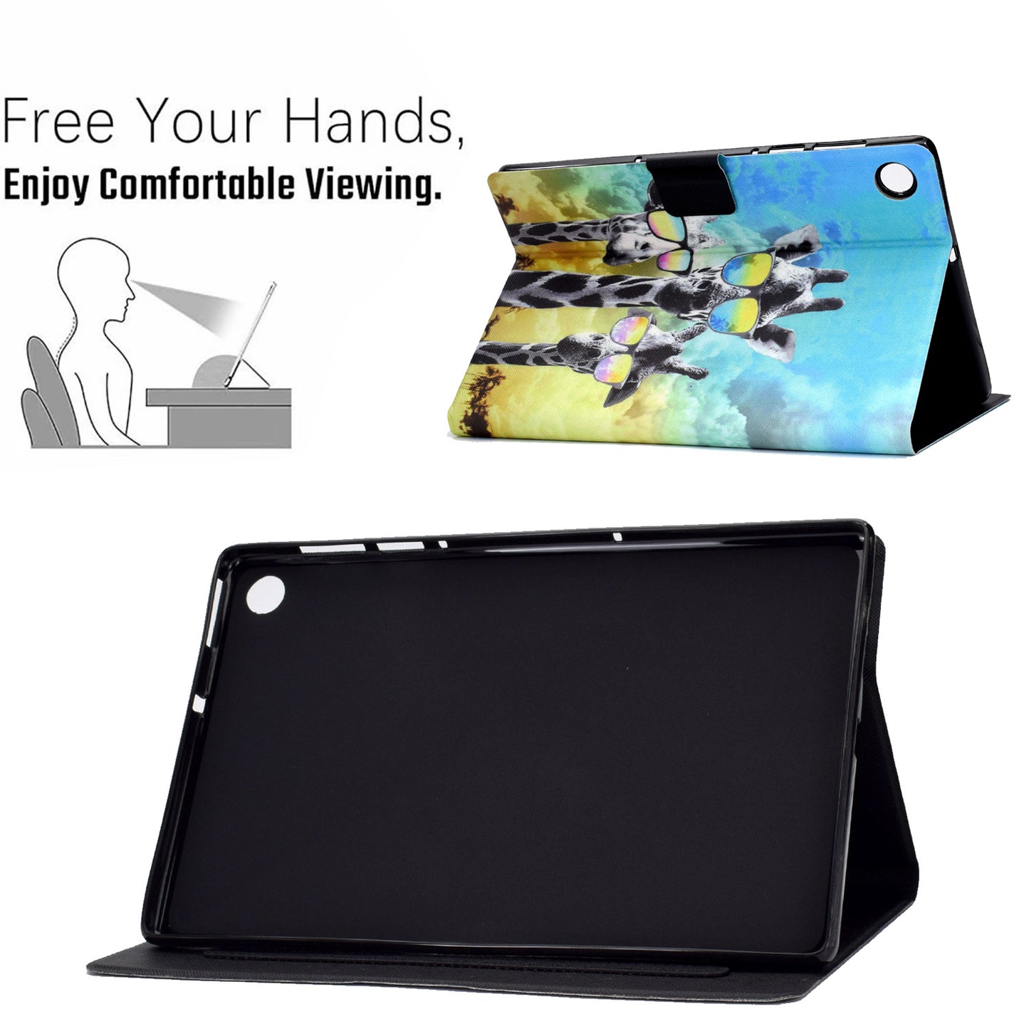 For Huawei MatePad SE 10.4-inch Stand Tablet Leather Case Pattern Printing Card Slot Tablet Cover